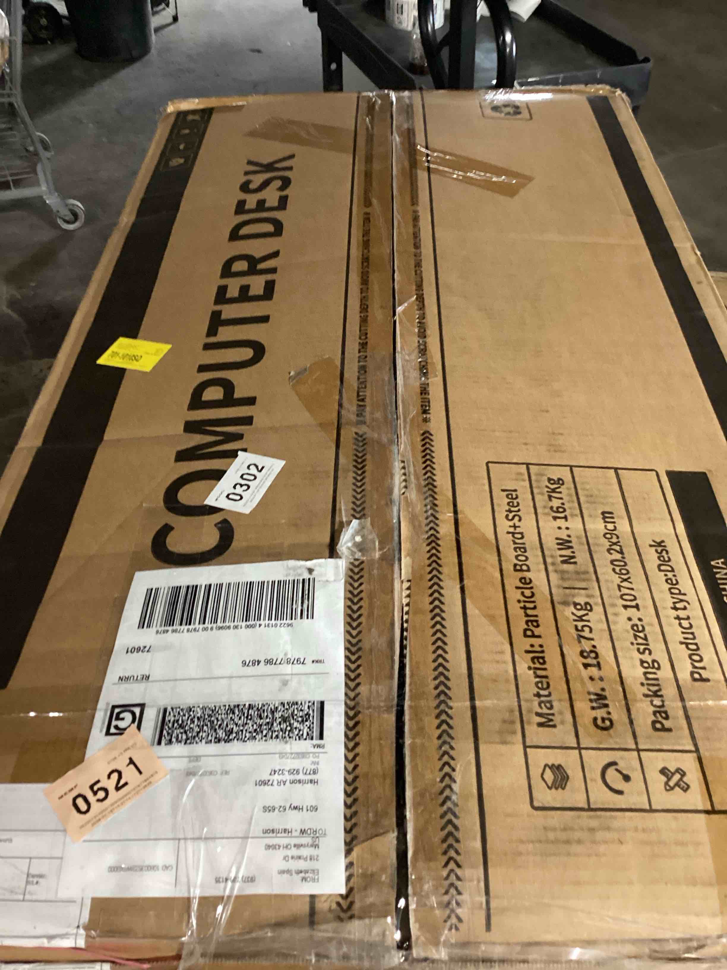 Condition photo showing Good Condition for 48” computer desk