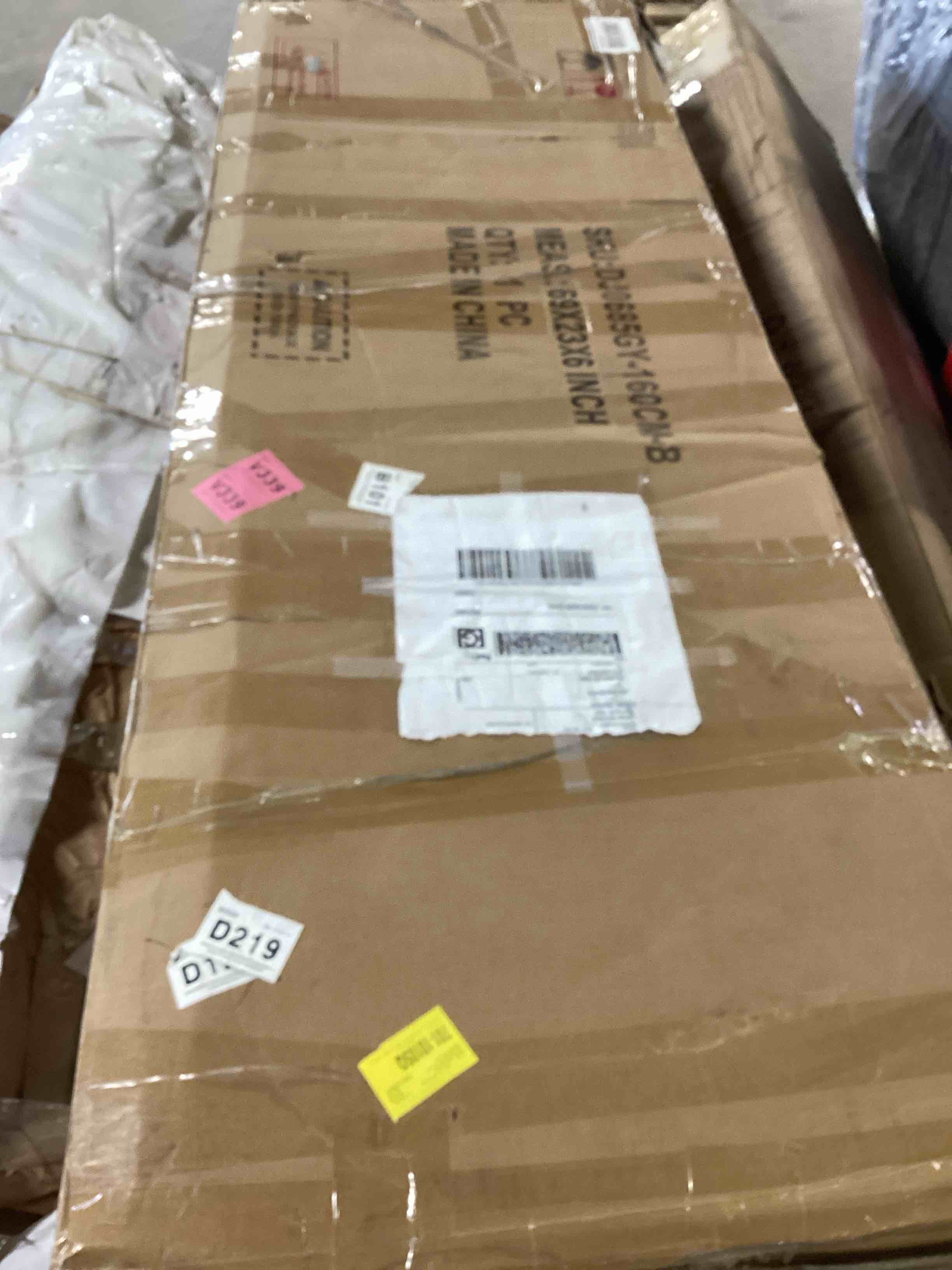 70.10" farmhouse 4 door armoire wardrobe with 2 drawers, hanging rod and 2 adjustable shelves for bedroom