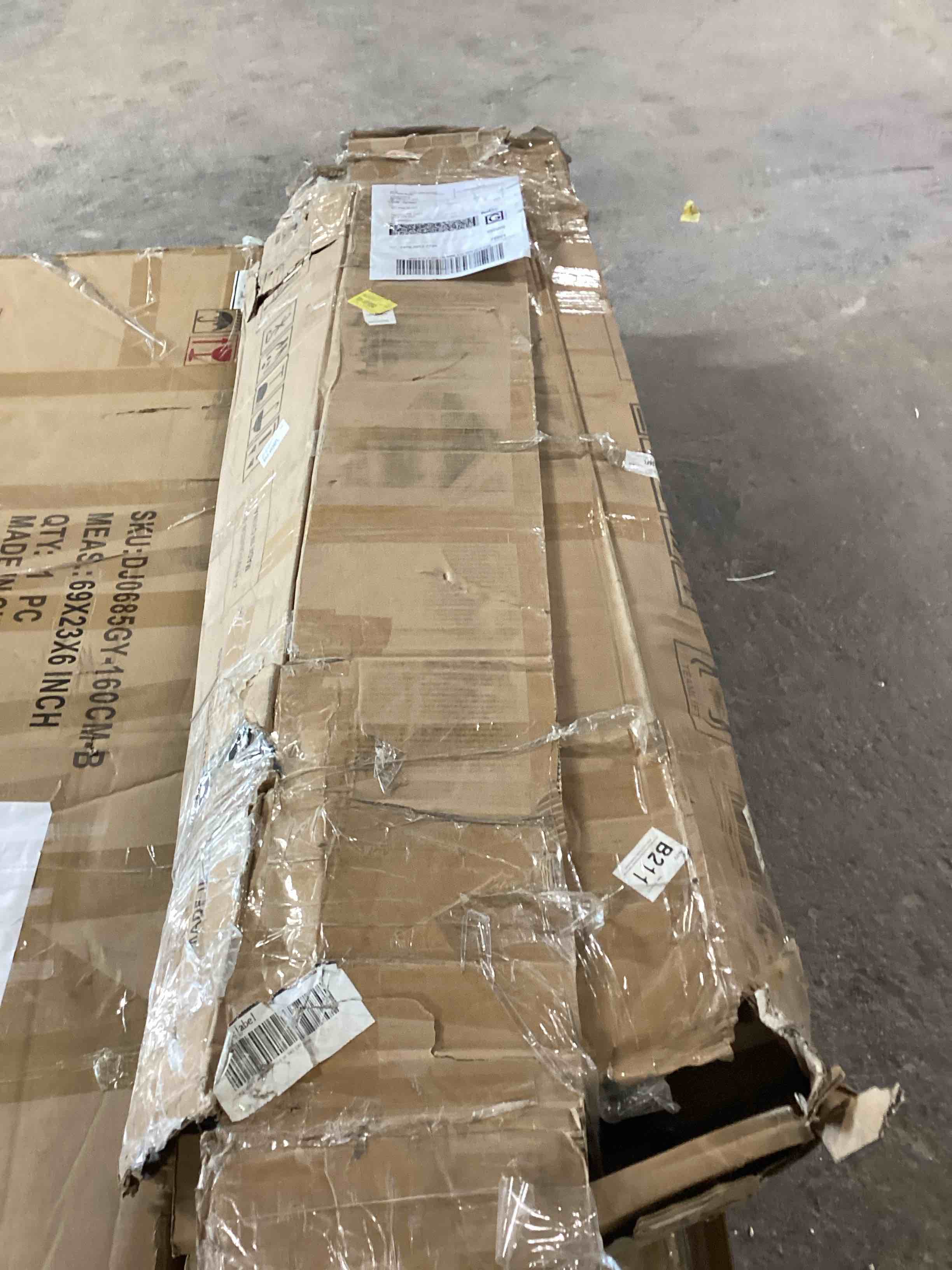 Condition photo showing Good Condition for Bed Frame with Ergonomic Headboard, Platform Bed Frame with Outlets & Charger, Metal Bed Frame with Storage Shelf, Noise-Free, No Box Spring Needed