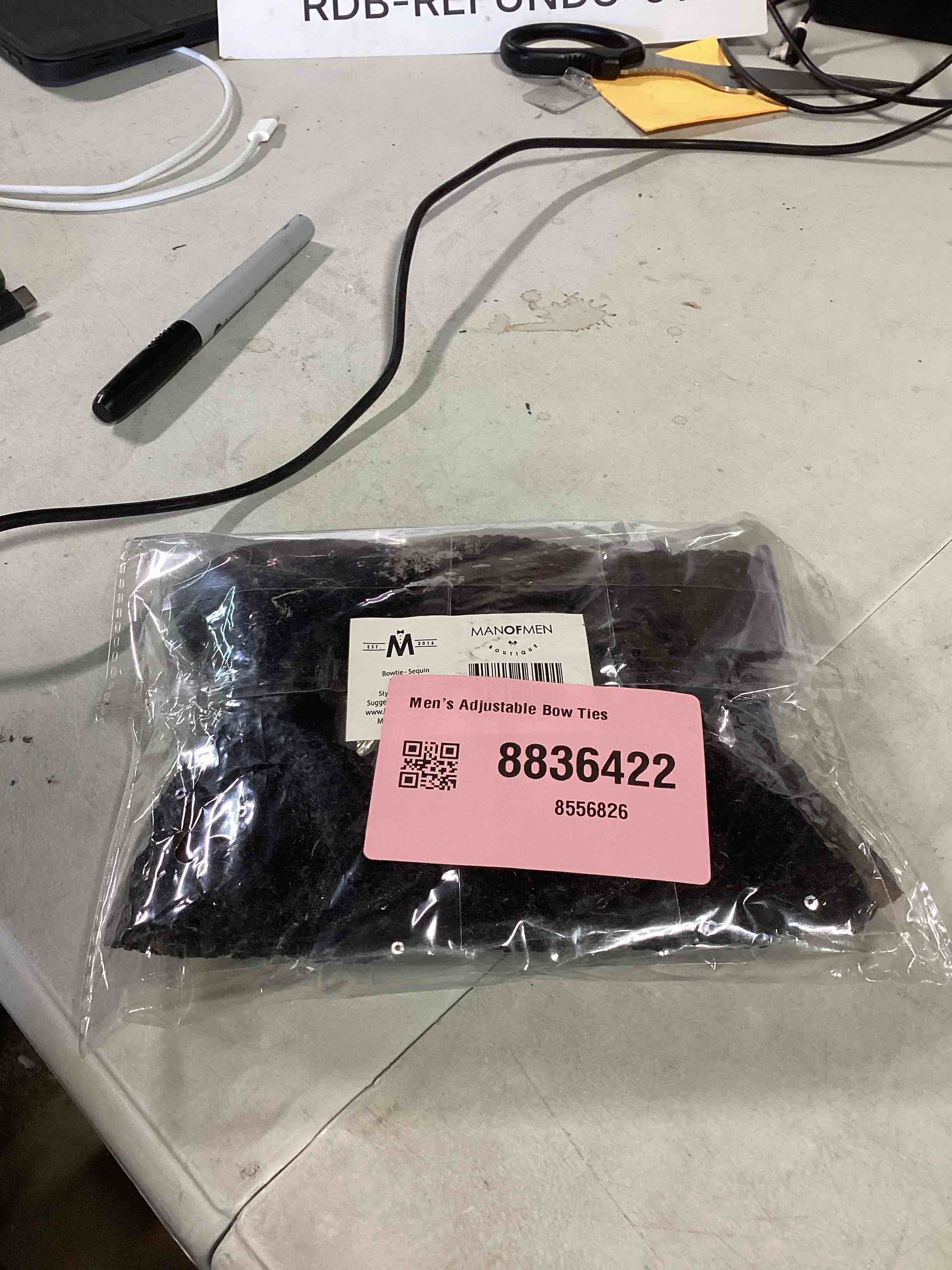 Condition photo showing New/Like New for Men's Adjustable Bow Ties