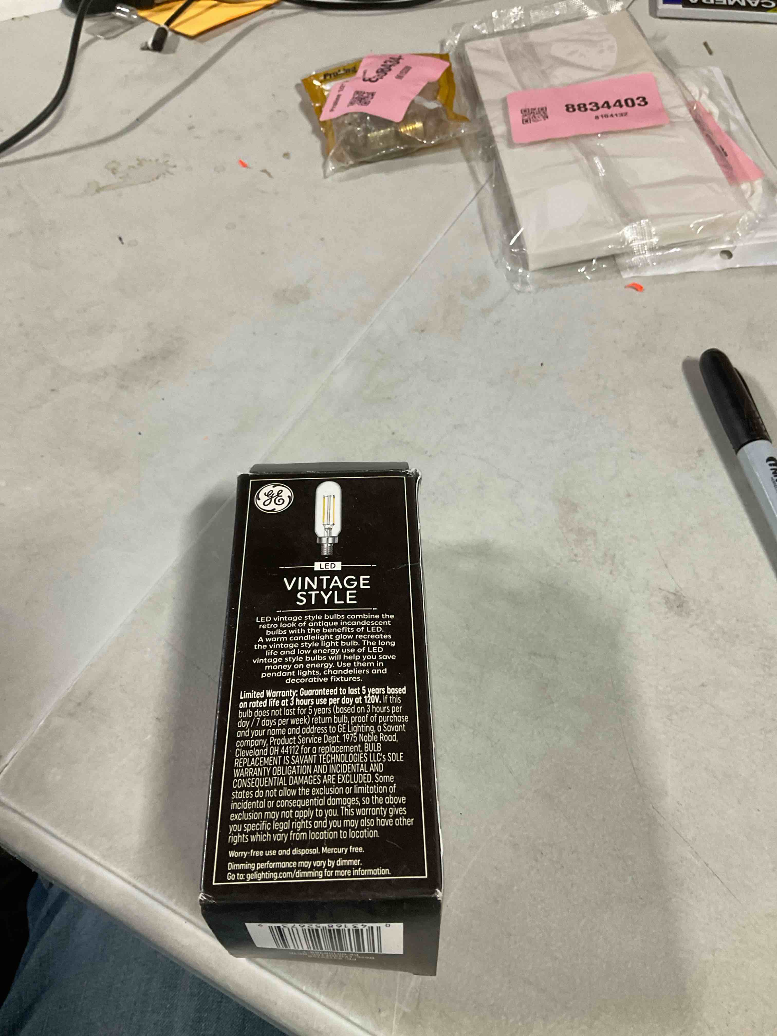 ge vintage 25w t8 amber bulb