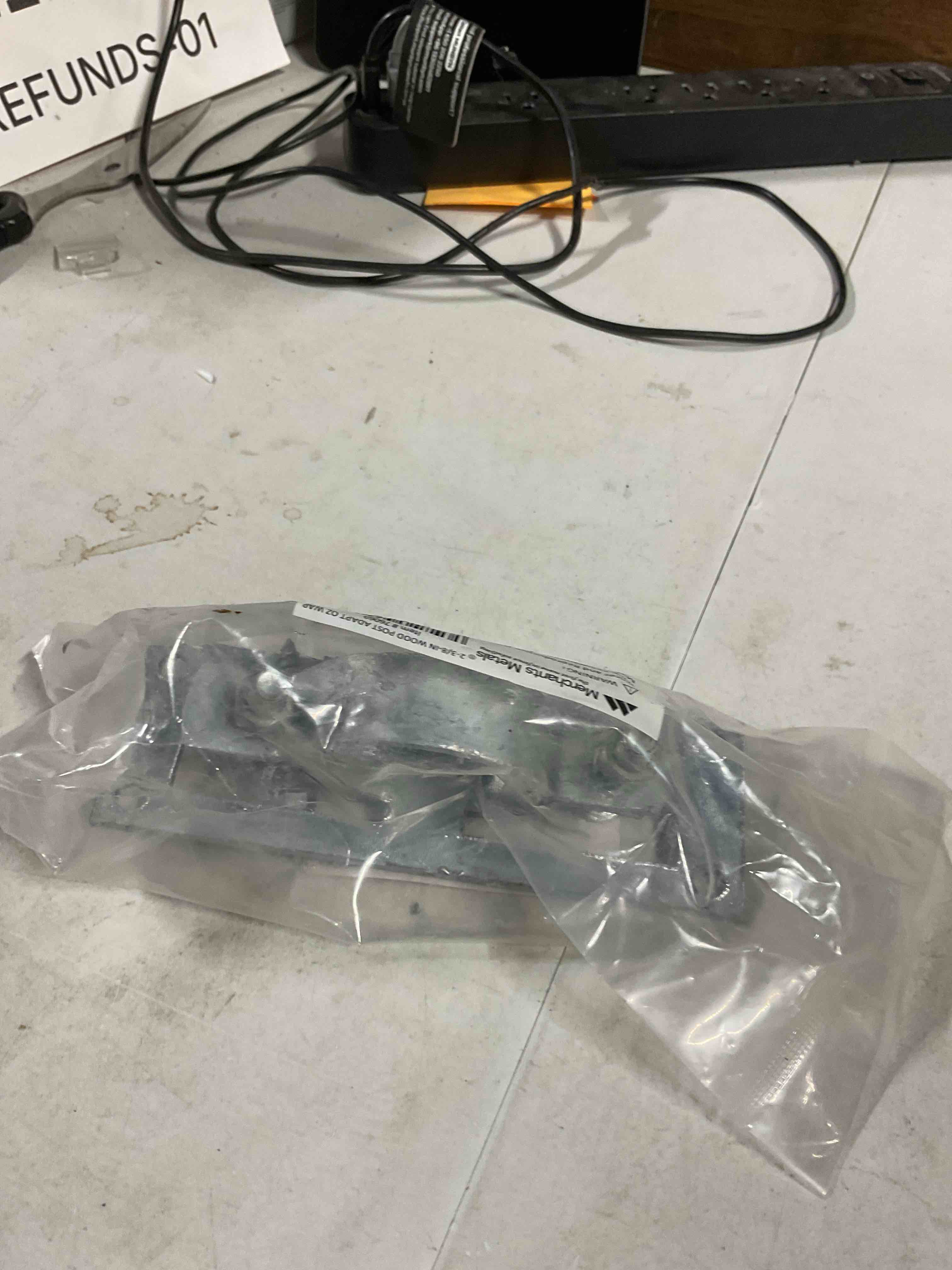 Condition photo showing Good Condition for Galvanized Wood Fence Adaptor