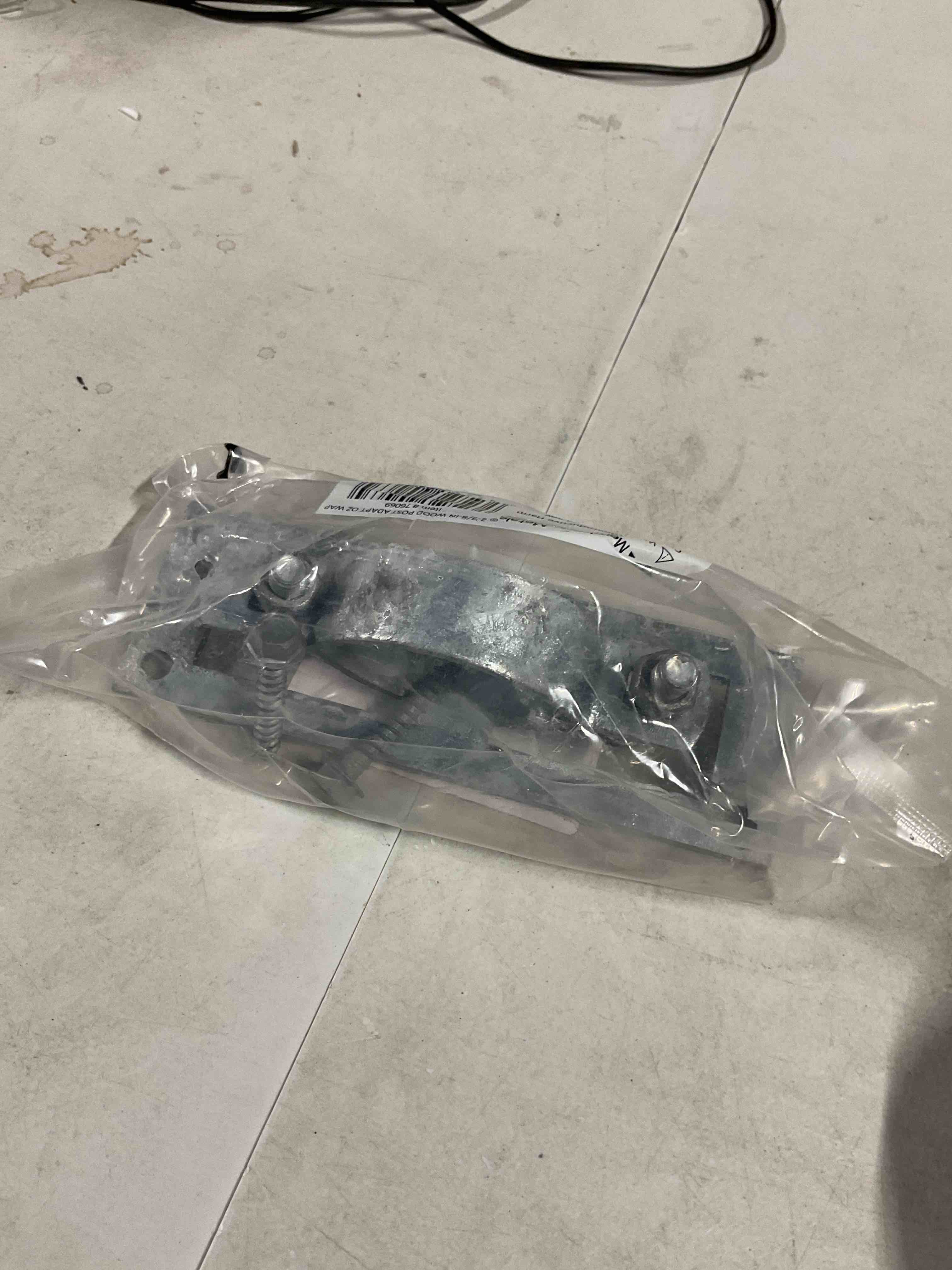 Condition photo showing Good Condition for Galvanized Wood Fence Adaptor