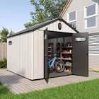 8x10 FT Outdoor Storage Shed with Floor