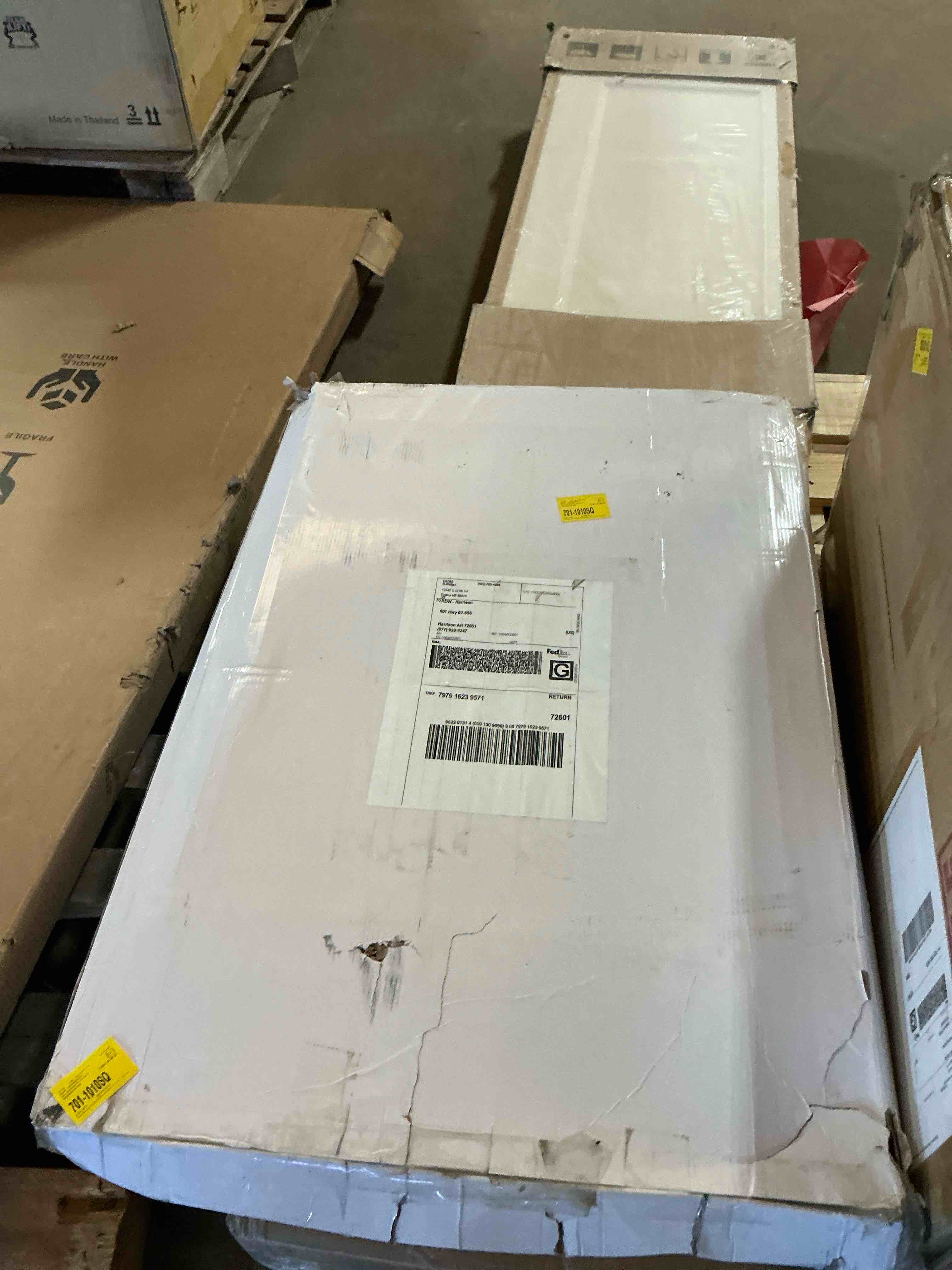 Condition photo showing Good Condition for Natsha 36" Natural Carrara Marble Theiler Bathroom Vanity With Sink