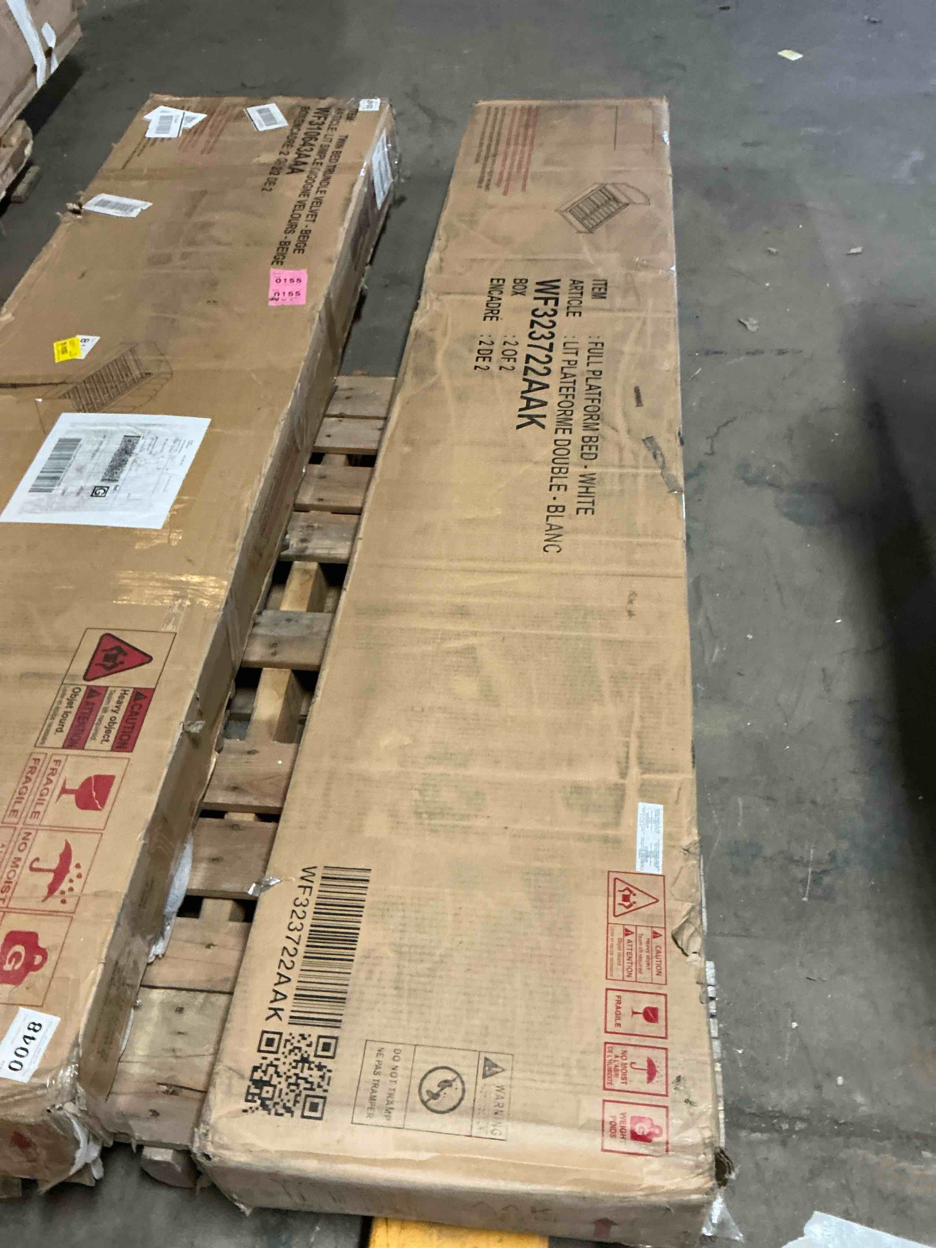 Condition photo showing Good Condition for Platform Bed With Headboard And Trundle Bed