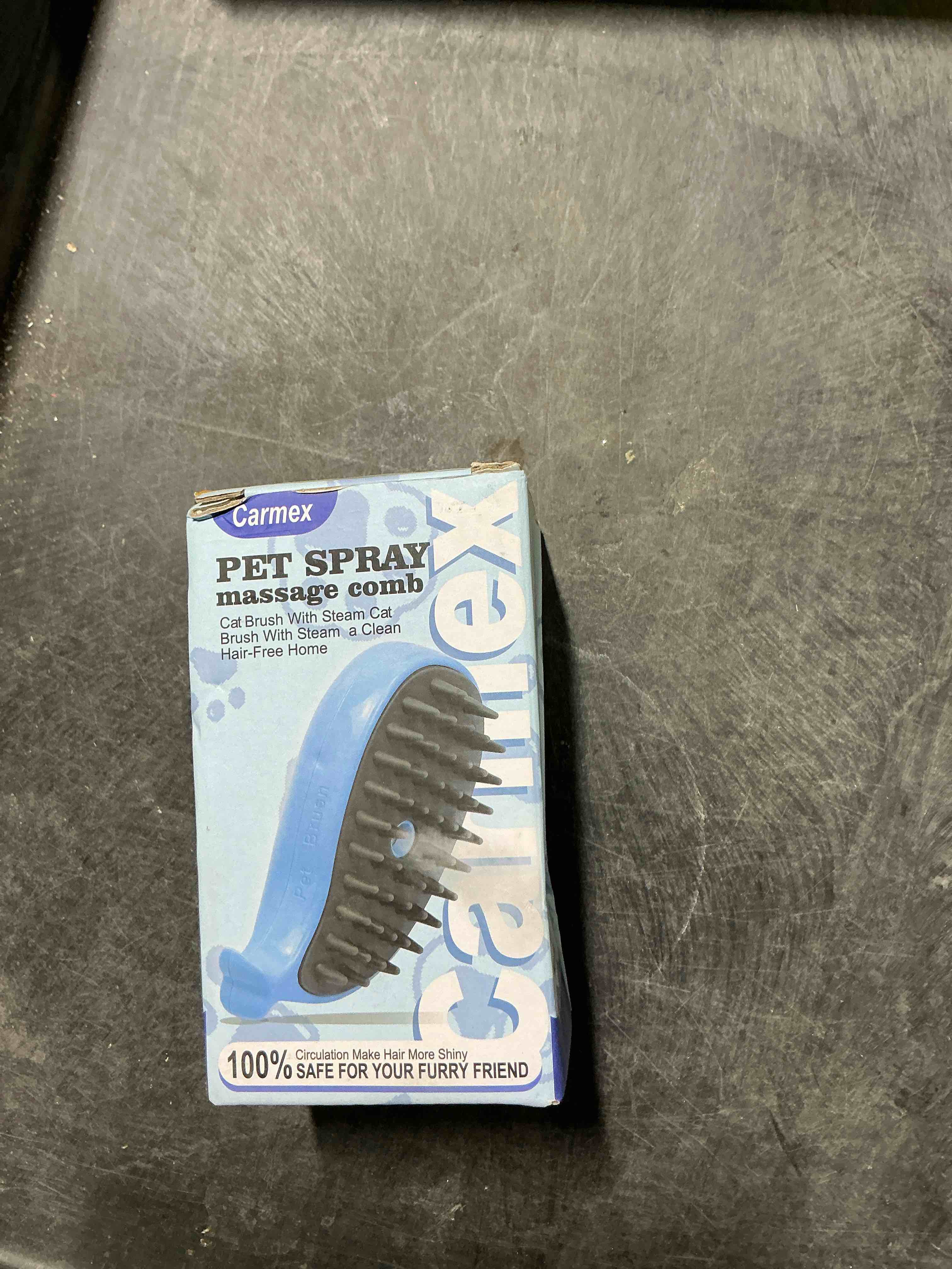 Condition photo showing Good Condition for Cat Steam Brush for Shedding, Grooming With Steam, Rechargeable, Steamy Cat Brushes 3 In1, Self Cleaning Brush Massage,Clean and Removing Loose Hair-Blue
