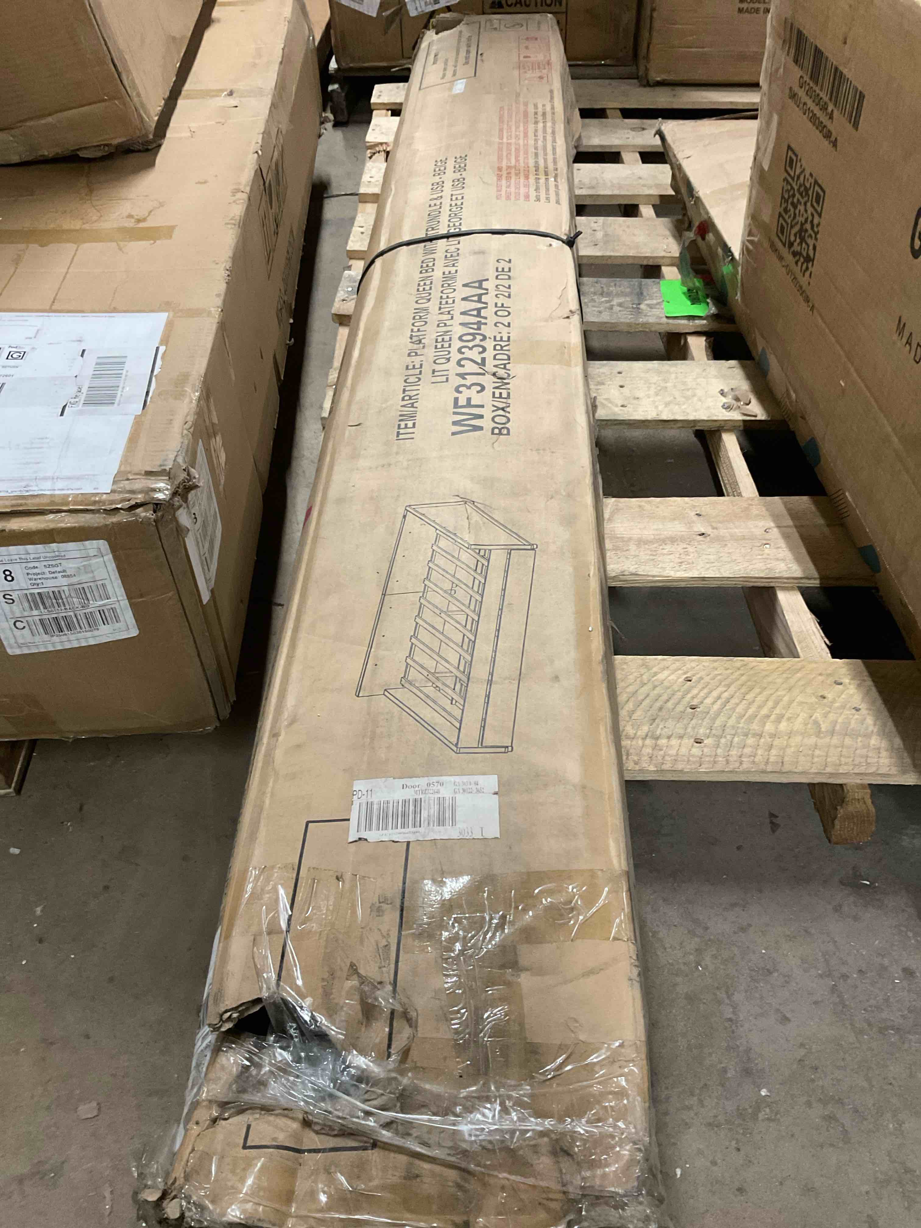 Condition photo showing Good Condition for (INCOMPLETE BOX 2 ONLY) Olivae Queen Platform