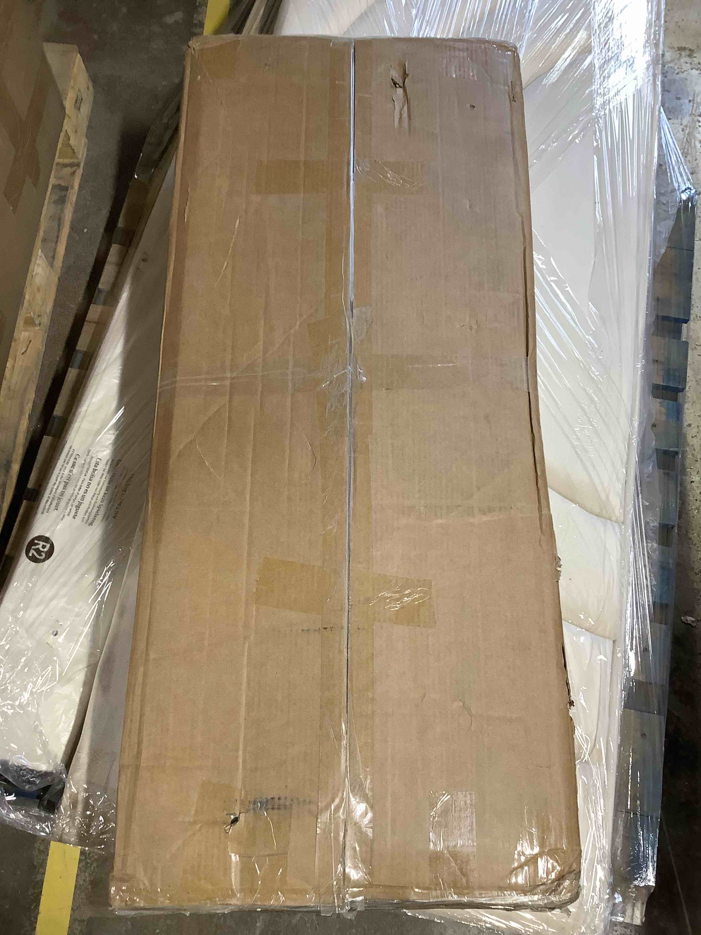 Condition photo showing Good Condition for Counter Height Bar Table, 63-Inch Wooden Pub Table With Metal Footrest For Dining Kitchen Breakfast