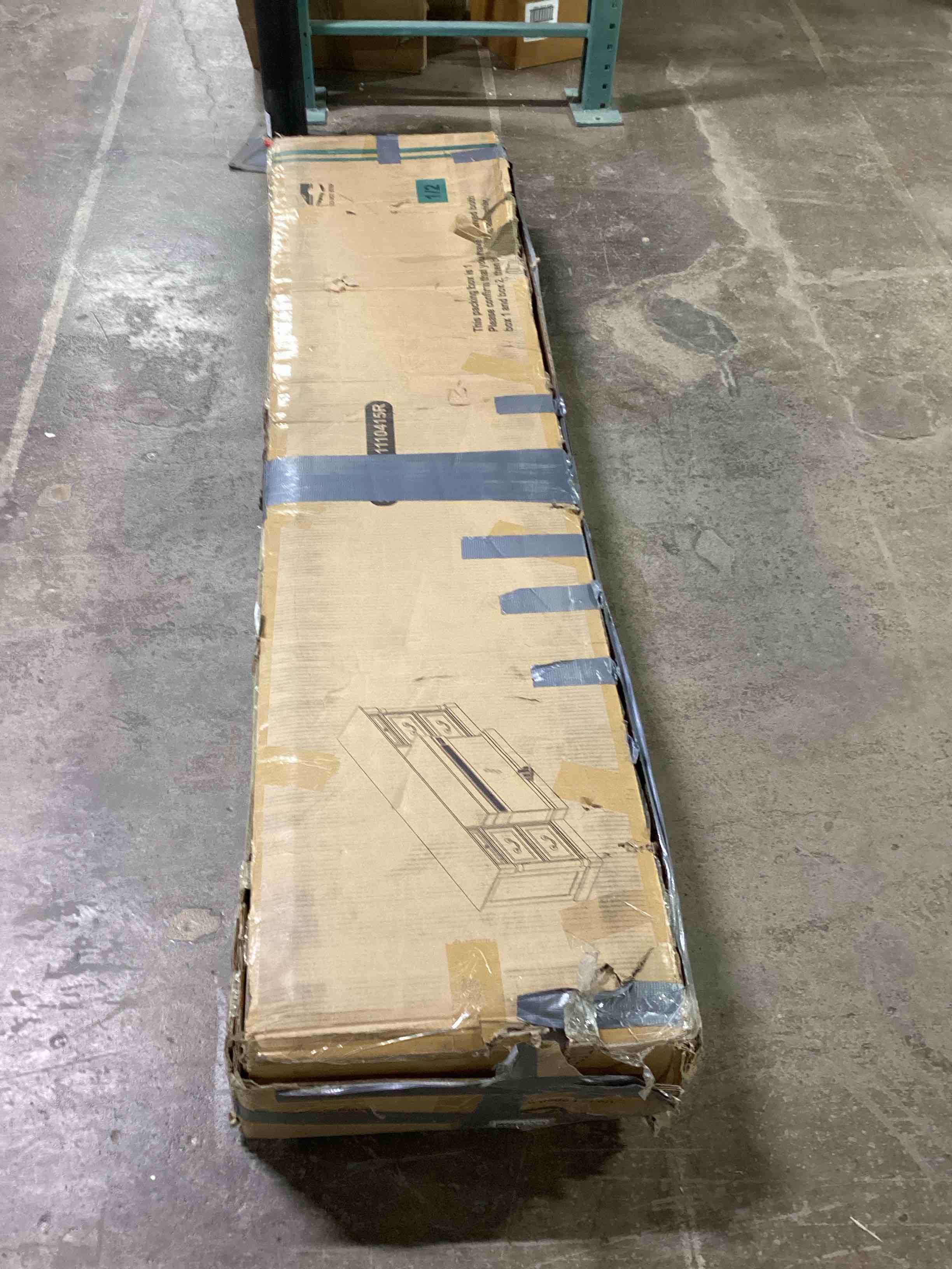 Condition photo showing Good Condition for 75" Fireplace TV Stand