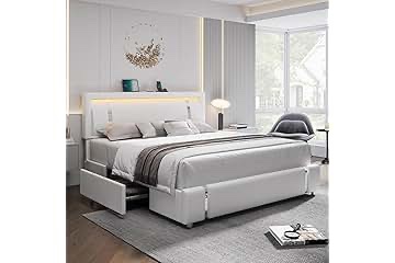 zahiya upholstered metal storage canopy bed