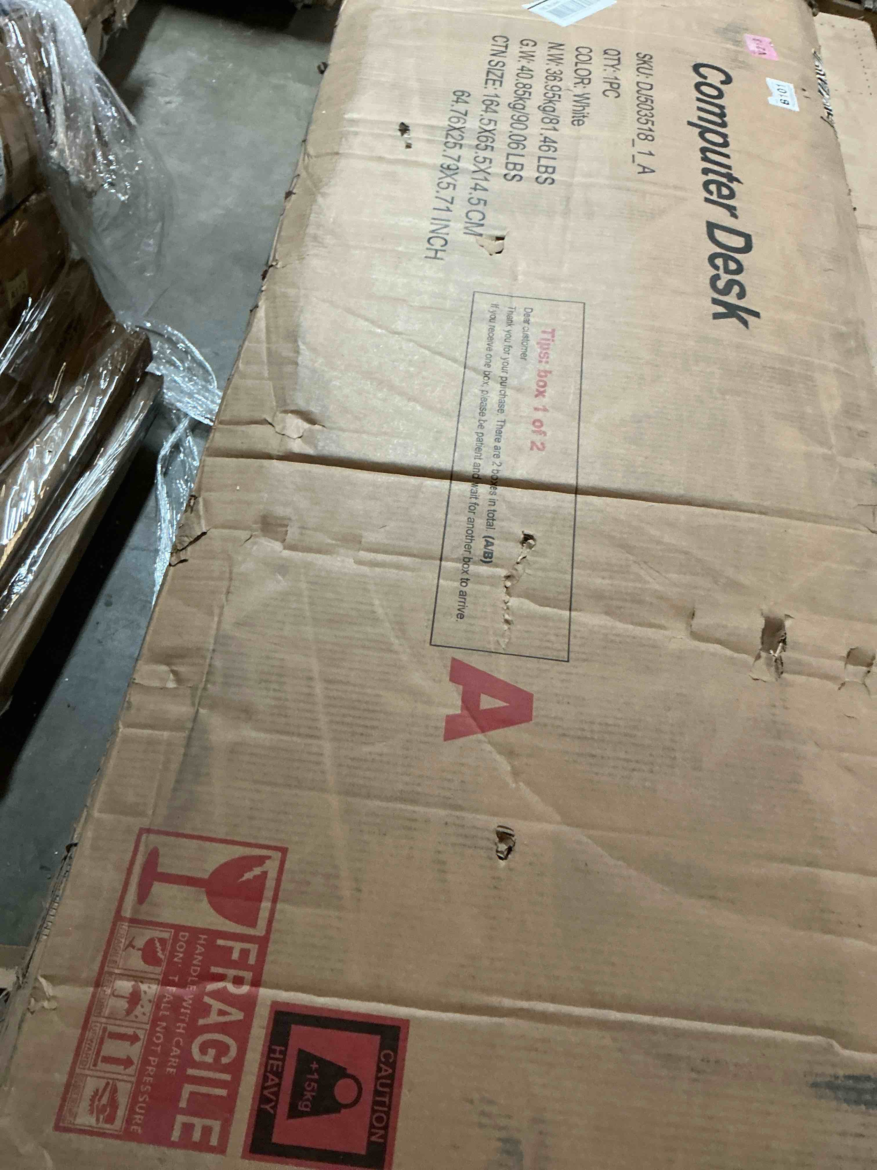 suter l-shaped executive desk with file drawer and power outlet