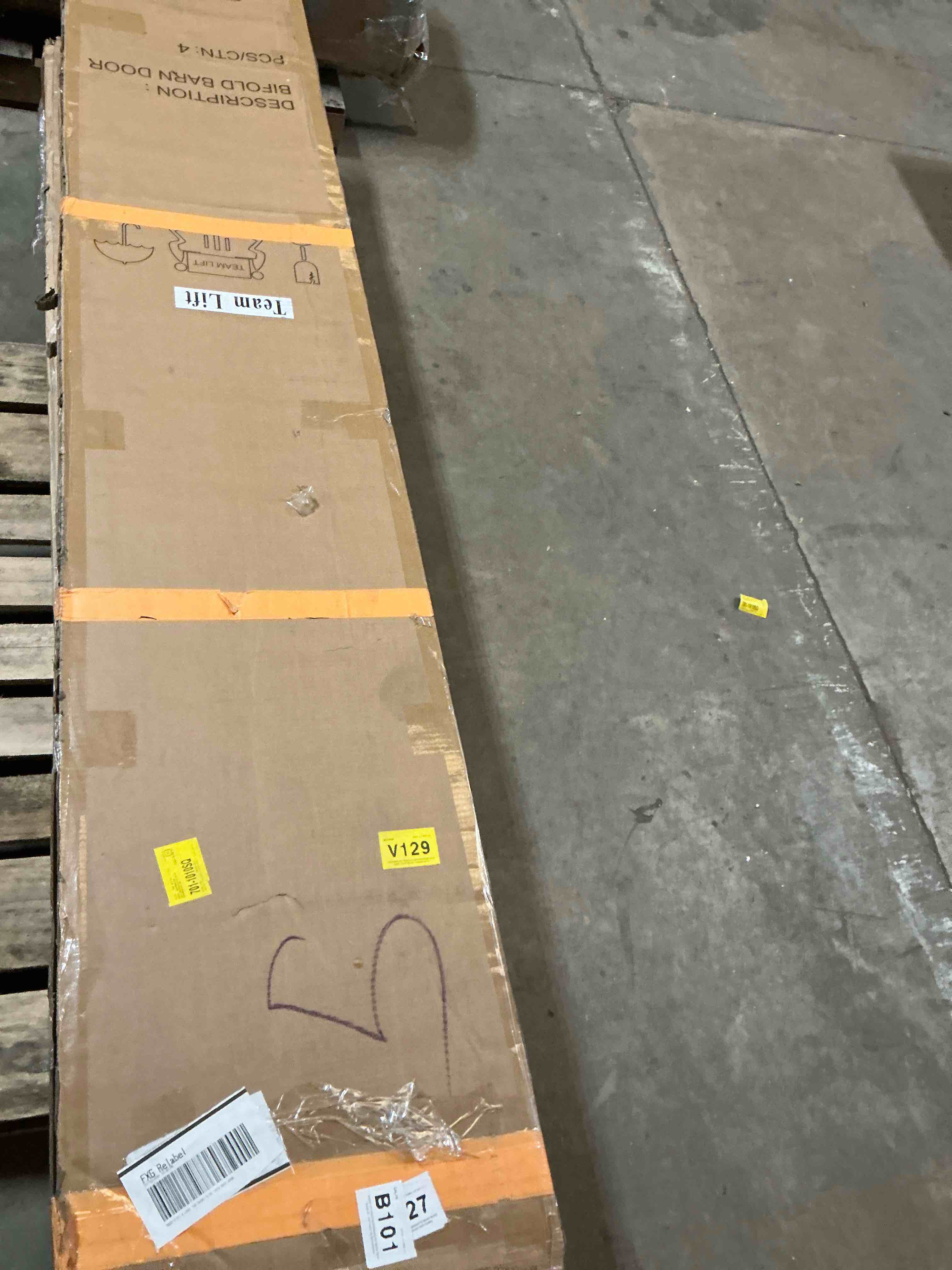 Bi-Fold Barn Door, 3-Panel Folding Door With Sliding Hardware Kit Set, Finished Closet Door Slab