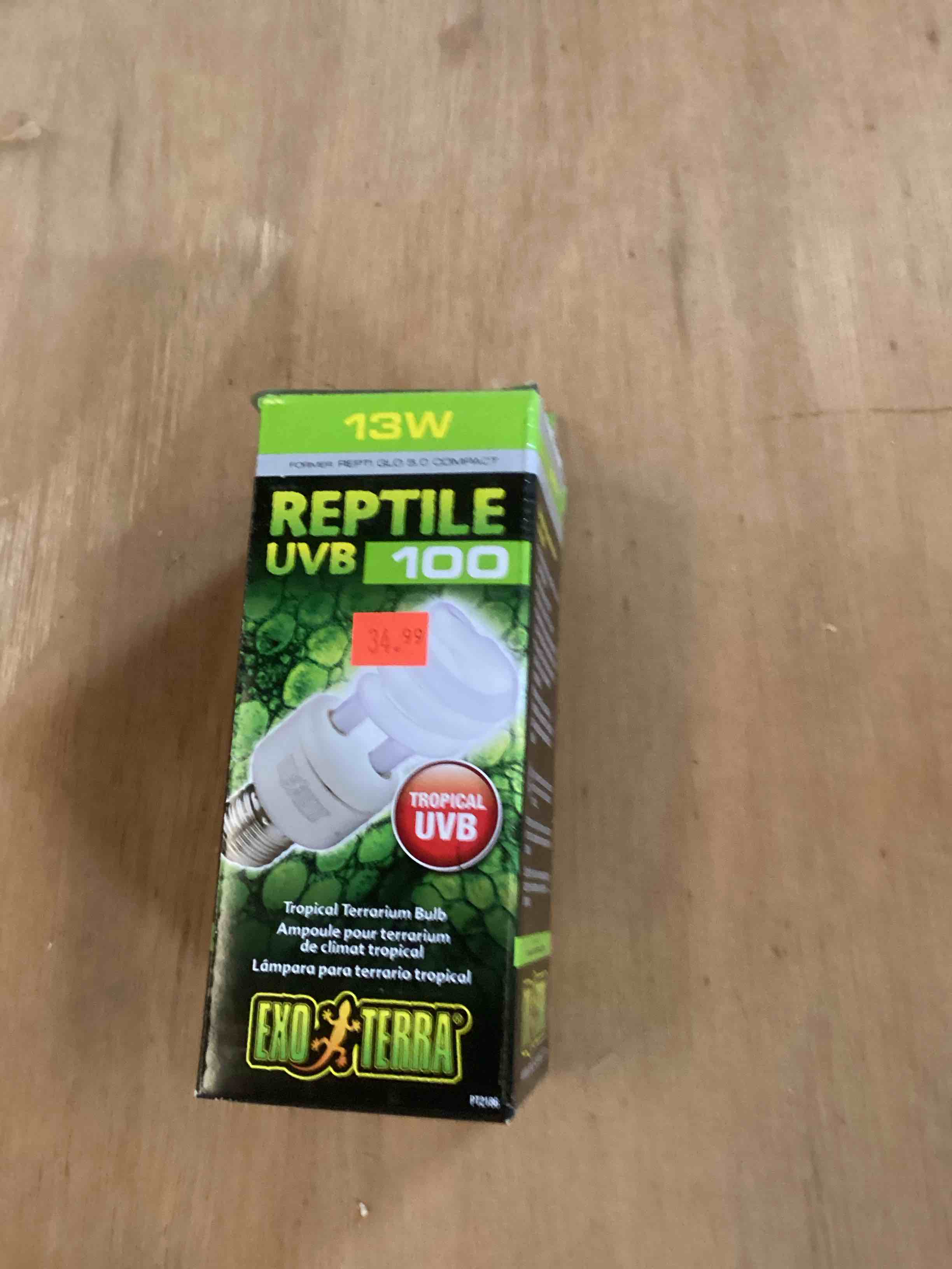 reptile uv bulb 100