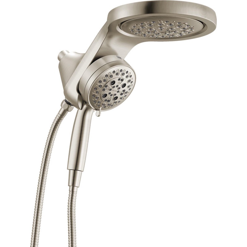 Condition photo showing Good Condition for 6-Setting HydroRain 2-in-1 Dual Shower Head with ProClean Spray, 2.5 GPM