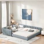 Condition photo showing Good Condition for Elegant Mother \u0026 Child Bed With A Streamlined Upholstered Frame