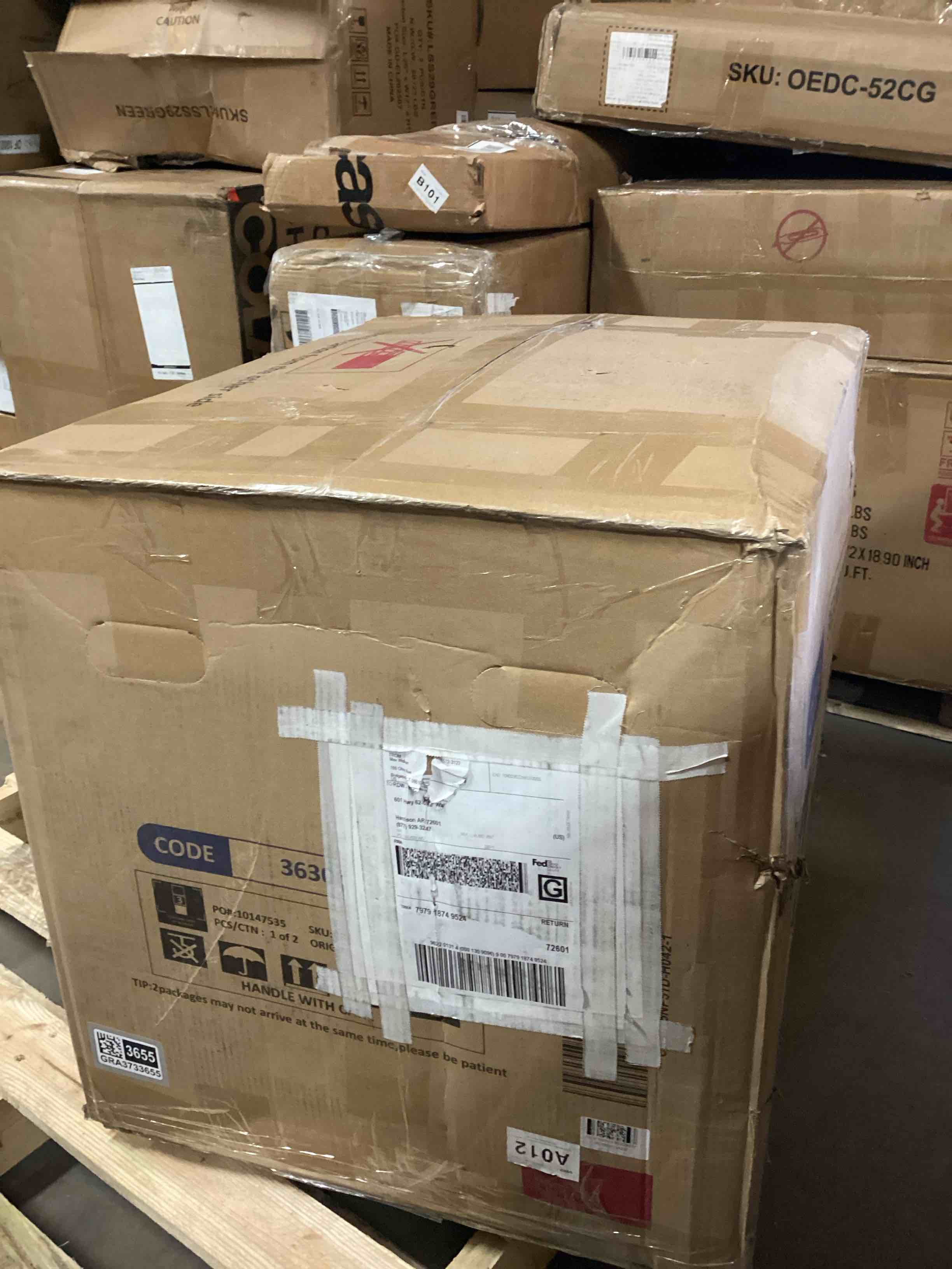 Condition photo showing Good Condition for Myria 33.07"W Upholstered Massage Manual Recliner (“Box 1 Only “)