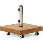 Condition photo showing Good Condition for 40 Lb. Concrete Free Standing Umbrella Base With Wheels