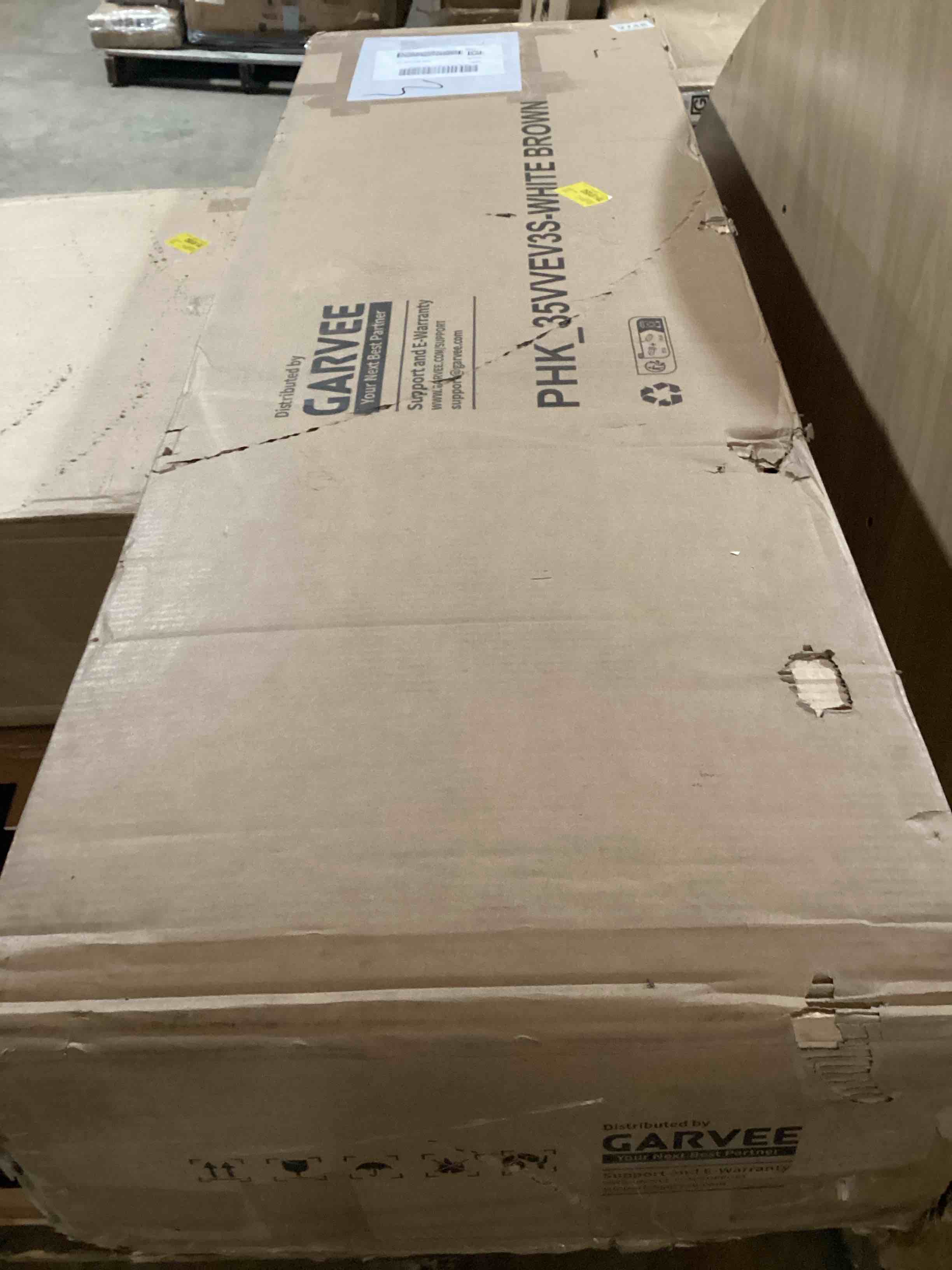 Condition photo showing Good Condition for Farmhouse Electric Fireplace TV Stand, Entertainment Center with Open Storage Cabinets for TVs Up to 75"