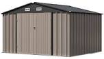 10 ft. W x 8 ft. D Metal Storage Shed