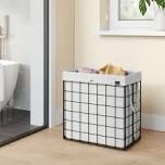 laundry hamper, 29 gal. (110l) laundry basket, collapsible clothes hamper, removable and washable liner, metal wire frame, for bedroom bathroom