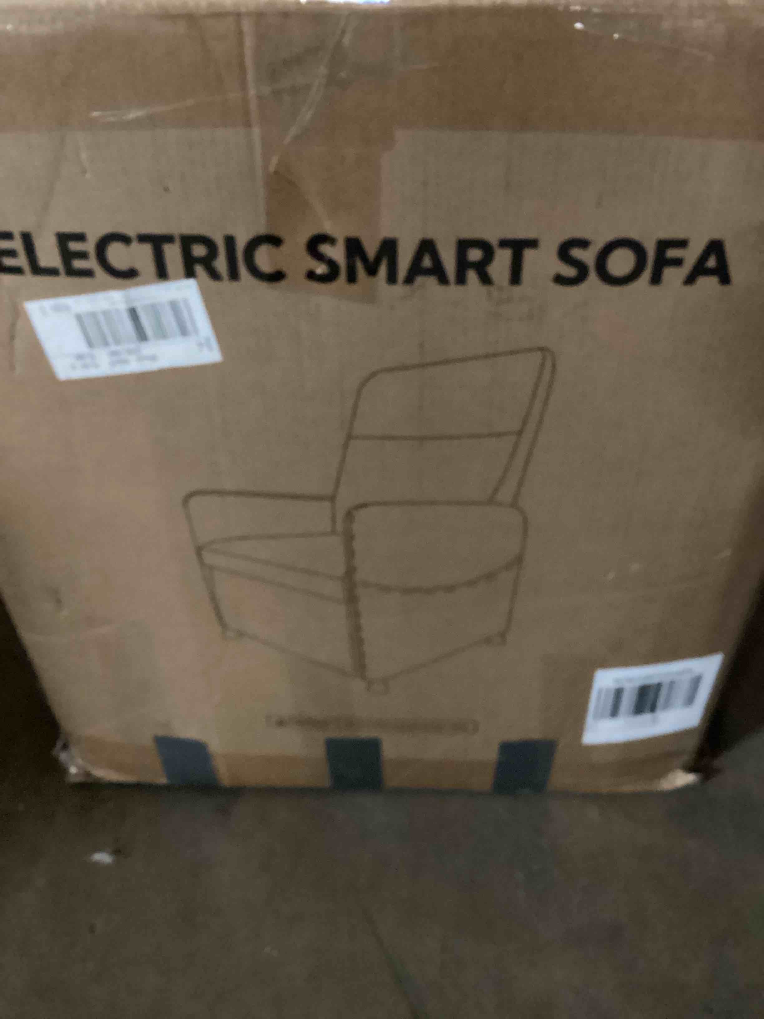 Condition photo showing Good Condition for Brown Leather Electric Recliner Chair for Adults - Power Lift Recliner with Footrest & Padded Seat, Space-Saving Design for Living Room & Home Theater