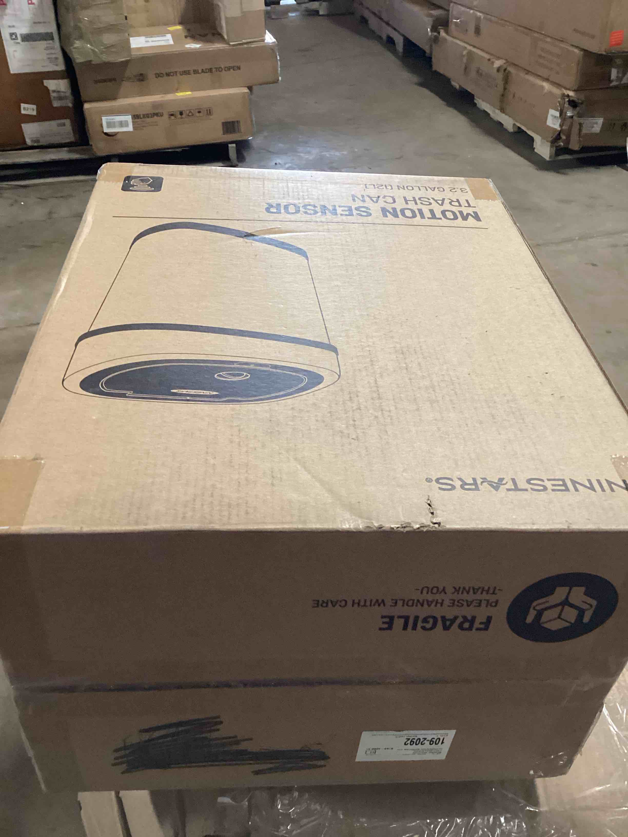 Condition photo showing Good Condition for Nine Stars 3.2 Gallon Stainless Steel Motion Sensor Trash Can