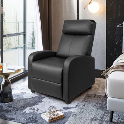 Faux Air Leather Recliner Chair