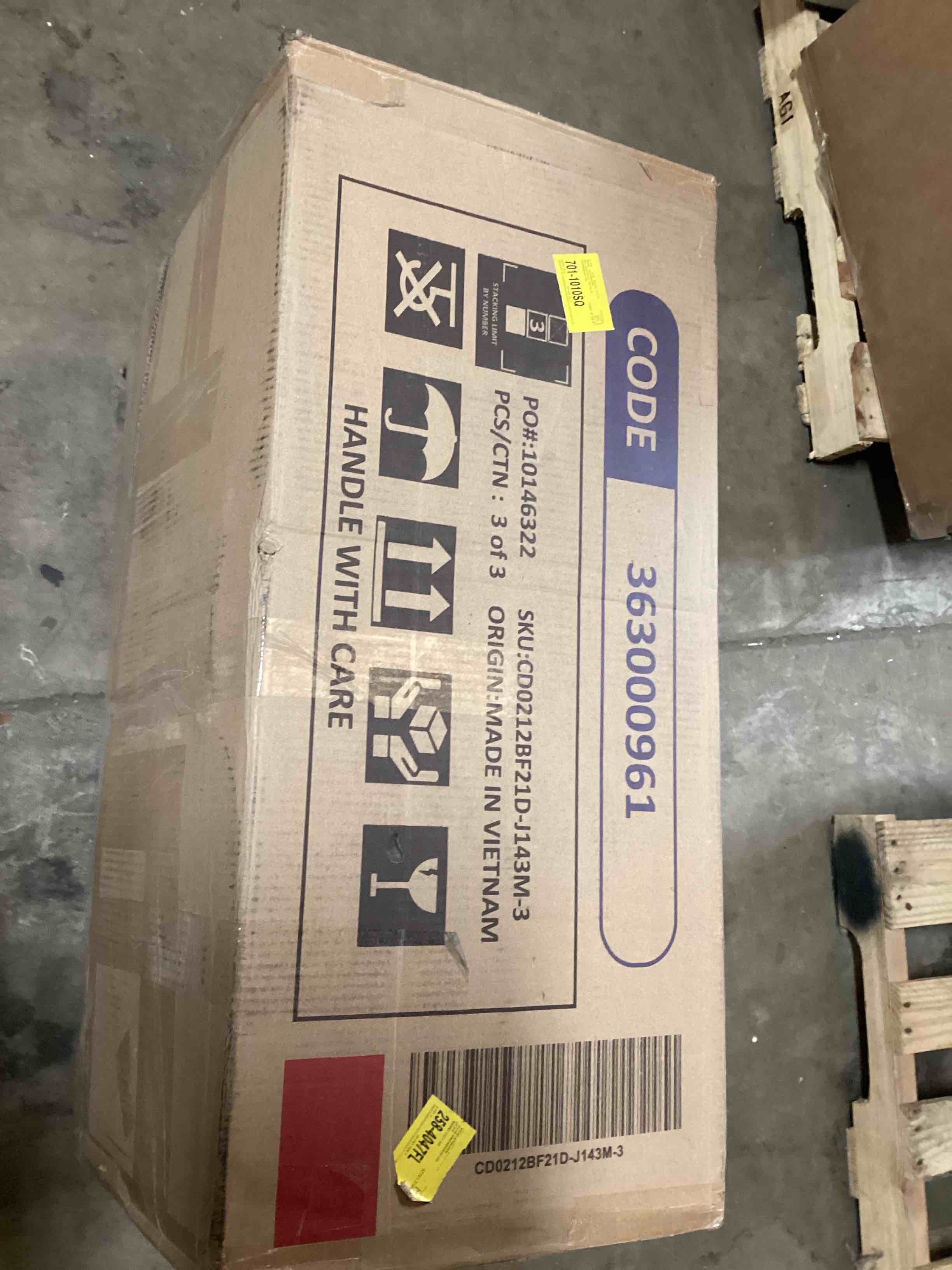 Condition photo showing Good Condition for  (“Incomplete”) Faux Air Leather Recliner Chair Of (“BOX3 ONLY”)