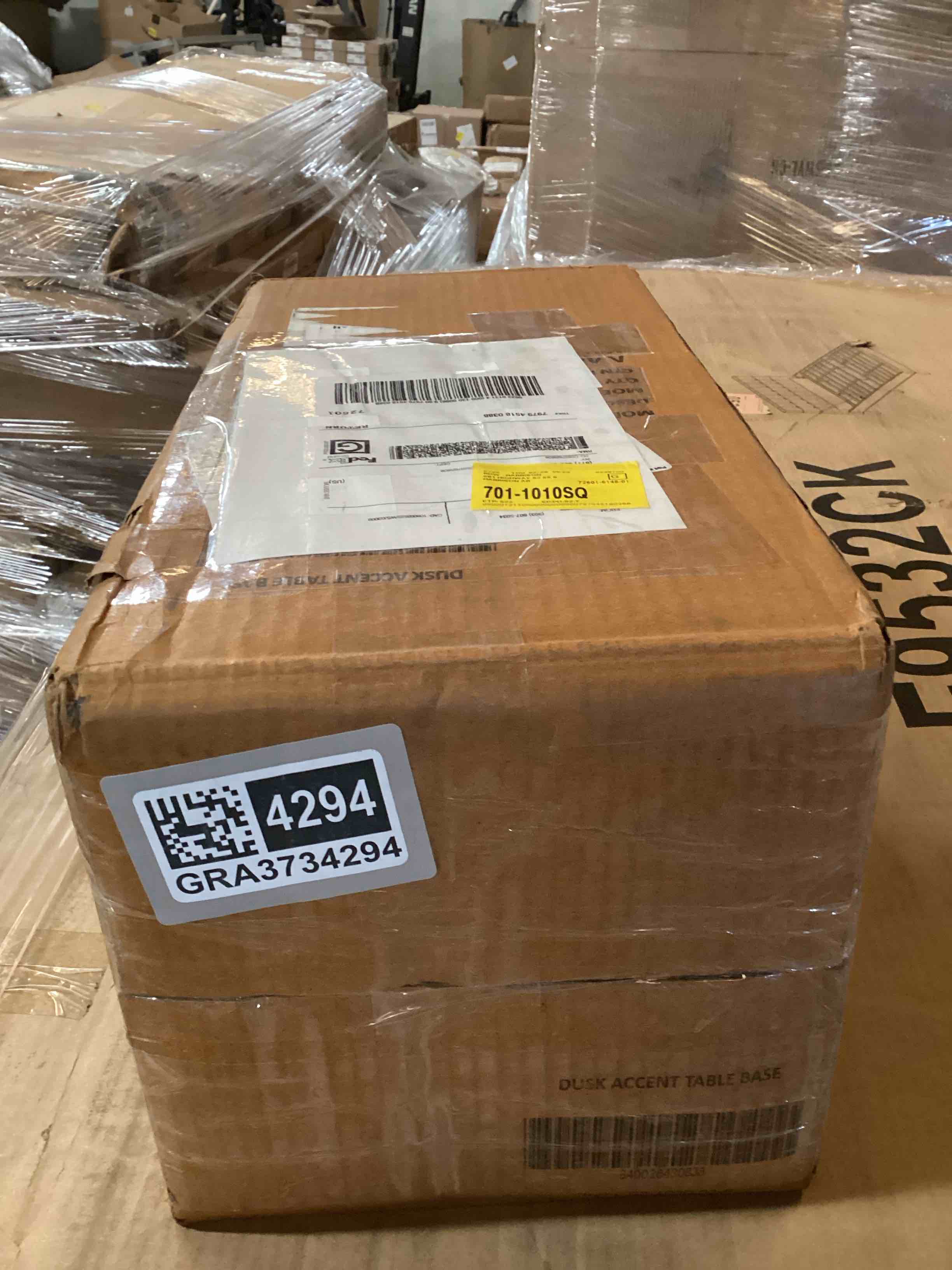 Condition photo showing Good Condition for DUSK ACCENT TABLE BASE (“BOTTOM PIECE ONLY”) Box /2