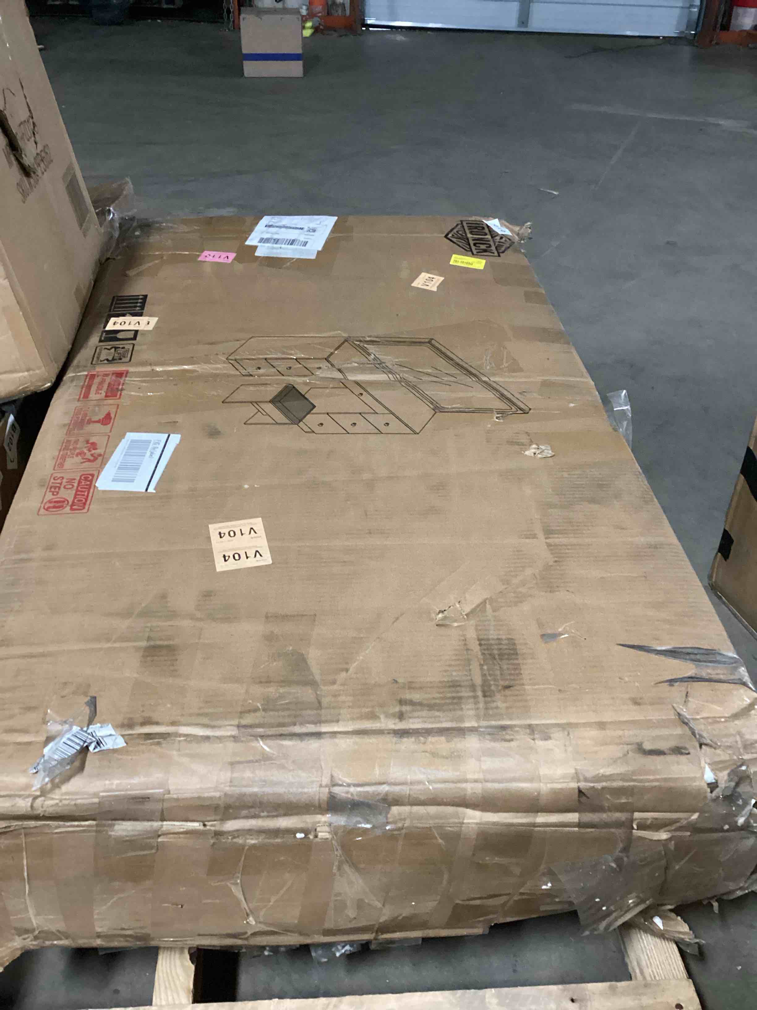 Condition photo showing Good Condition for Makeup Vanity Desk with LED Lighted Mirror \u0026 Power Outlet \u0026 7 Drawers