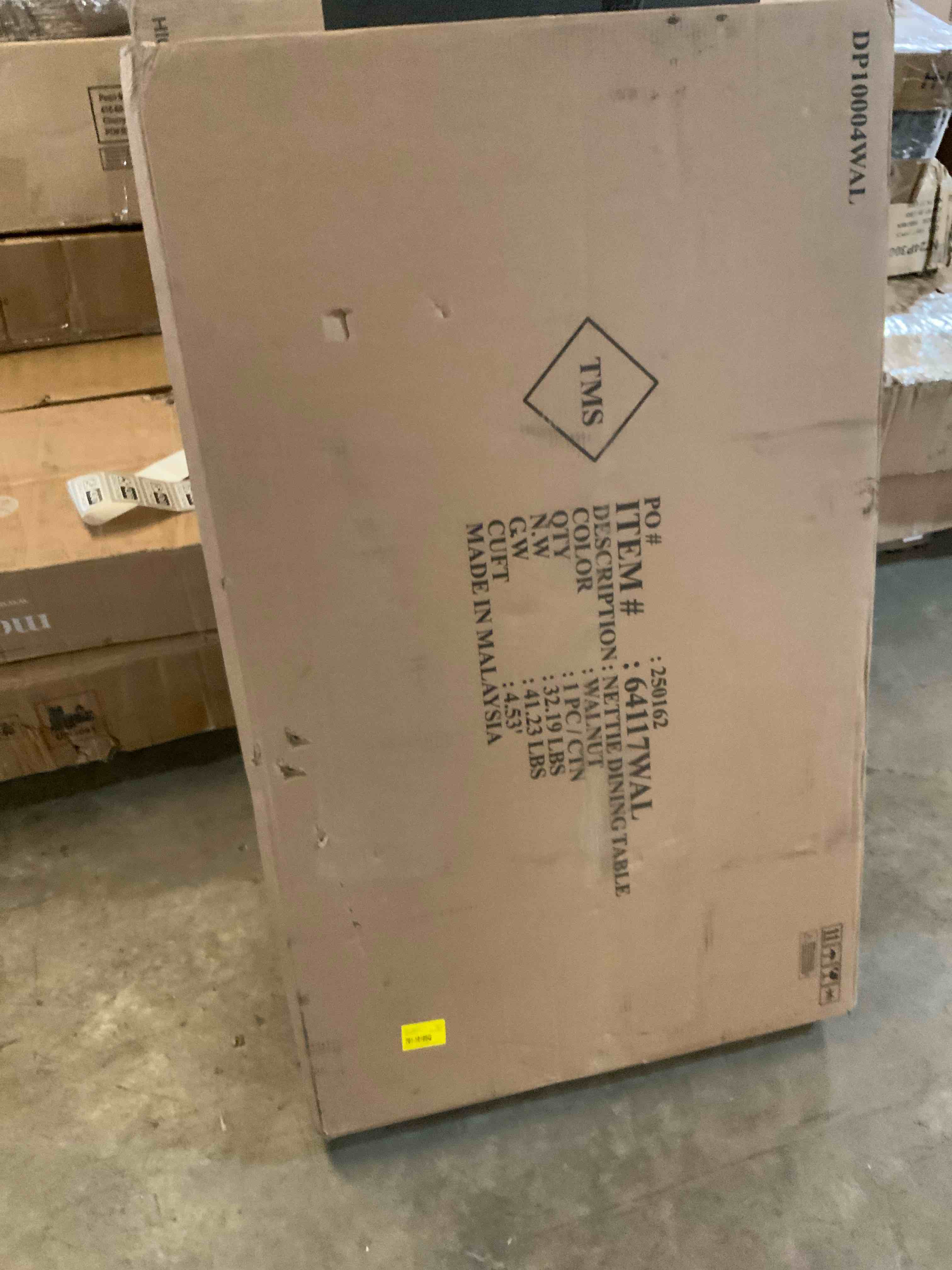 Condition photo showing Good Condition for Boston 47.25" Rubberwood Solidwood Dining Table