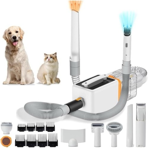 EROMMY Dog Grooming Kit With Vacuum, 3-in-1 Pet Grooming Vacuum For Dogs