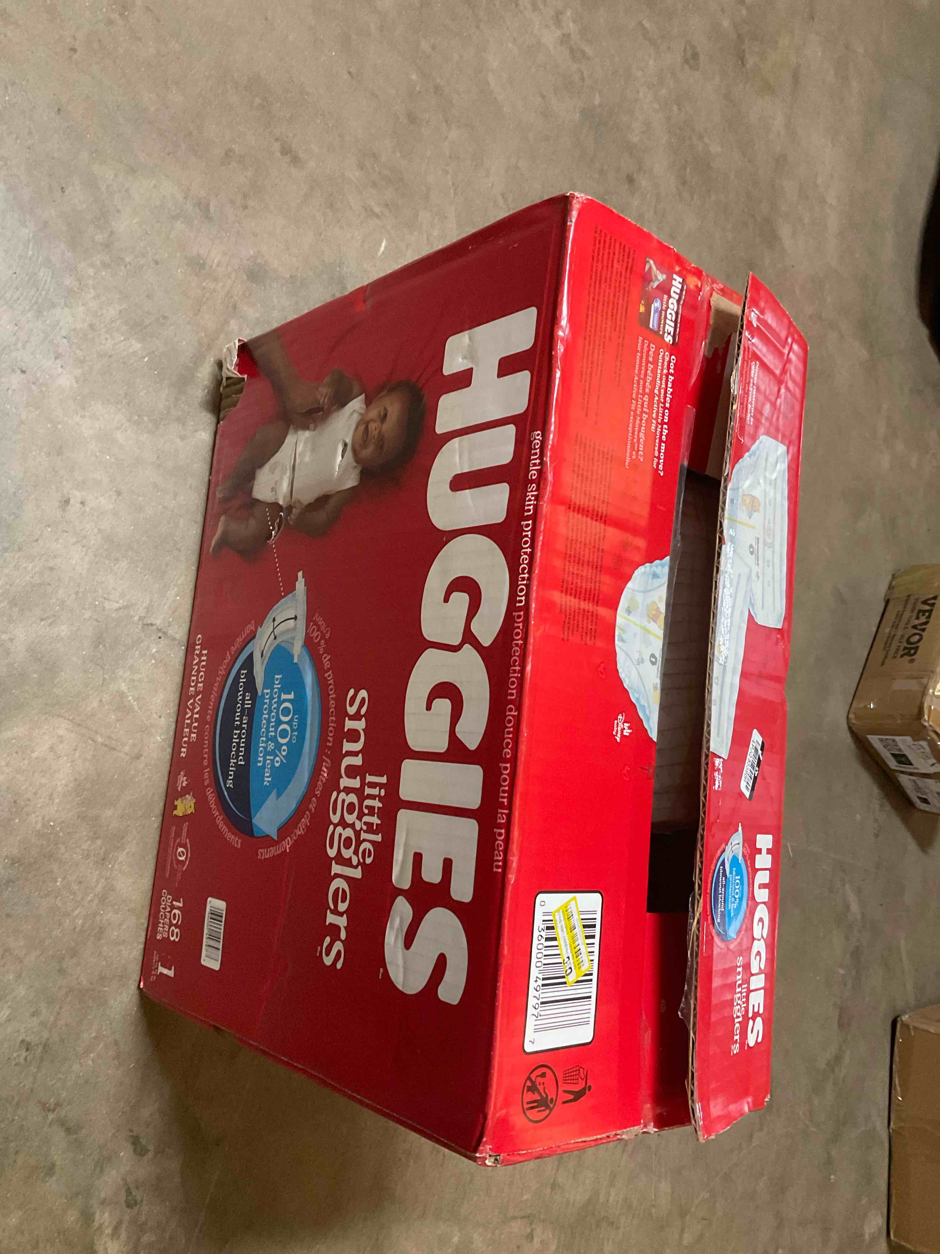Condition photo showing Good Condition for Huggies little snuggles 168 count