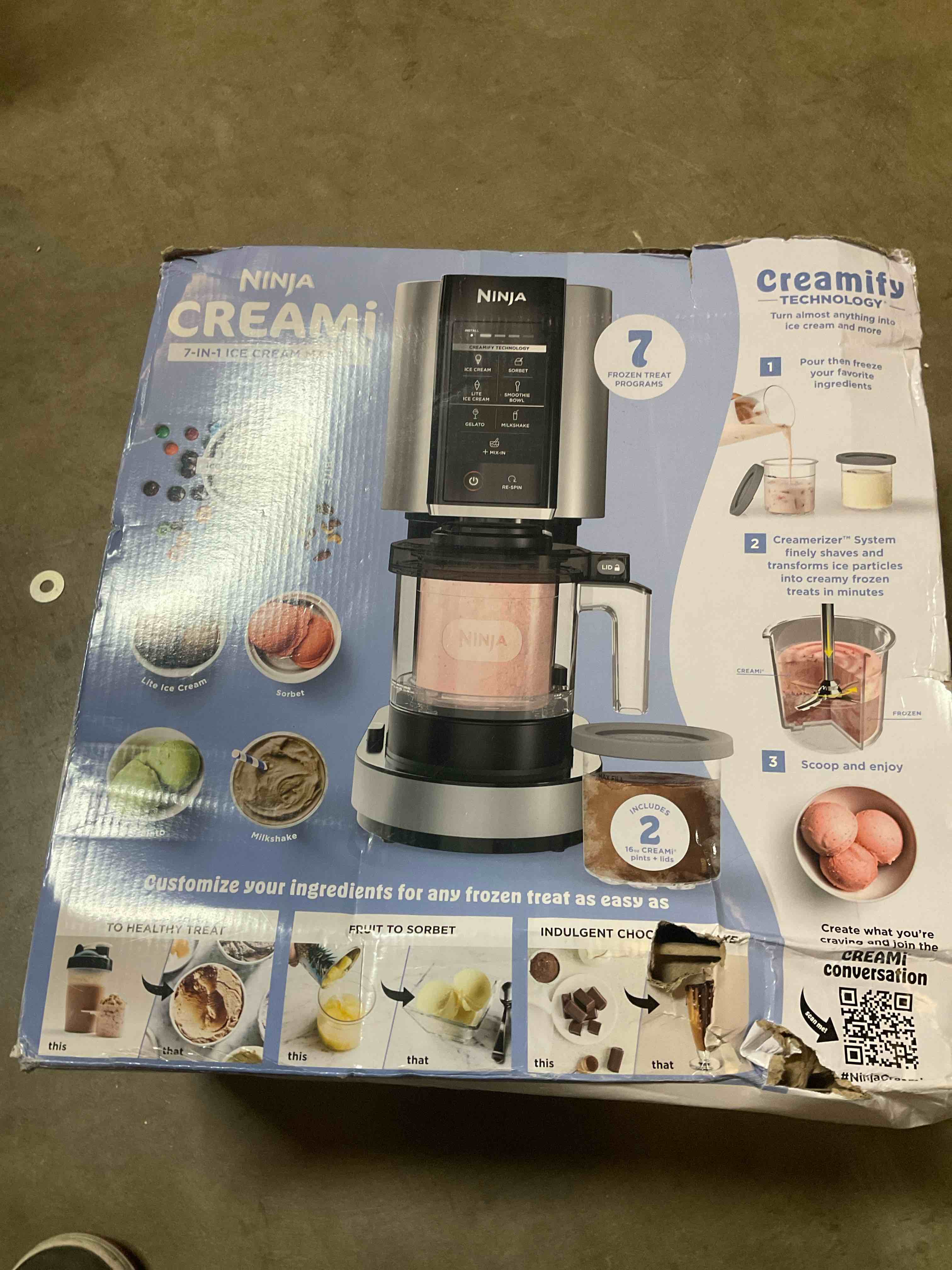 Condition photo showing Good Condition for ninja creami 7 in 1 ice cream maker