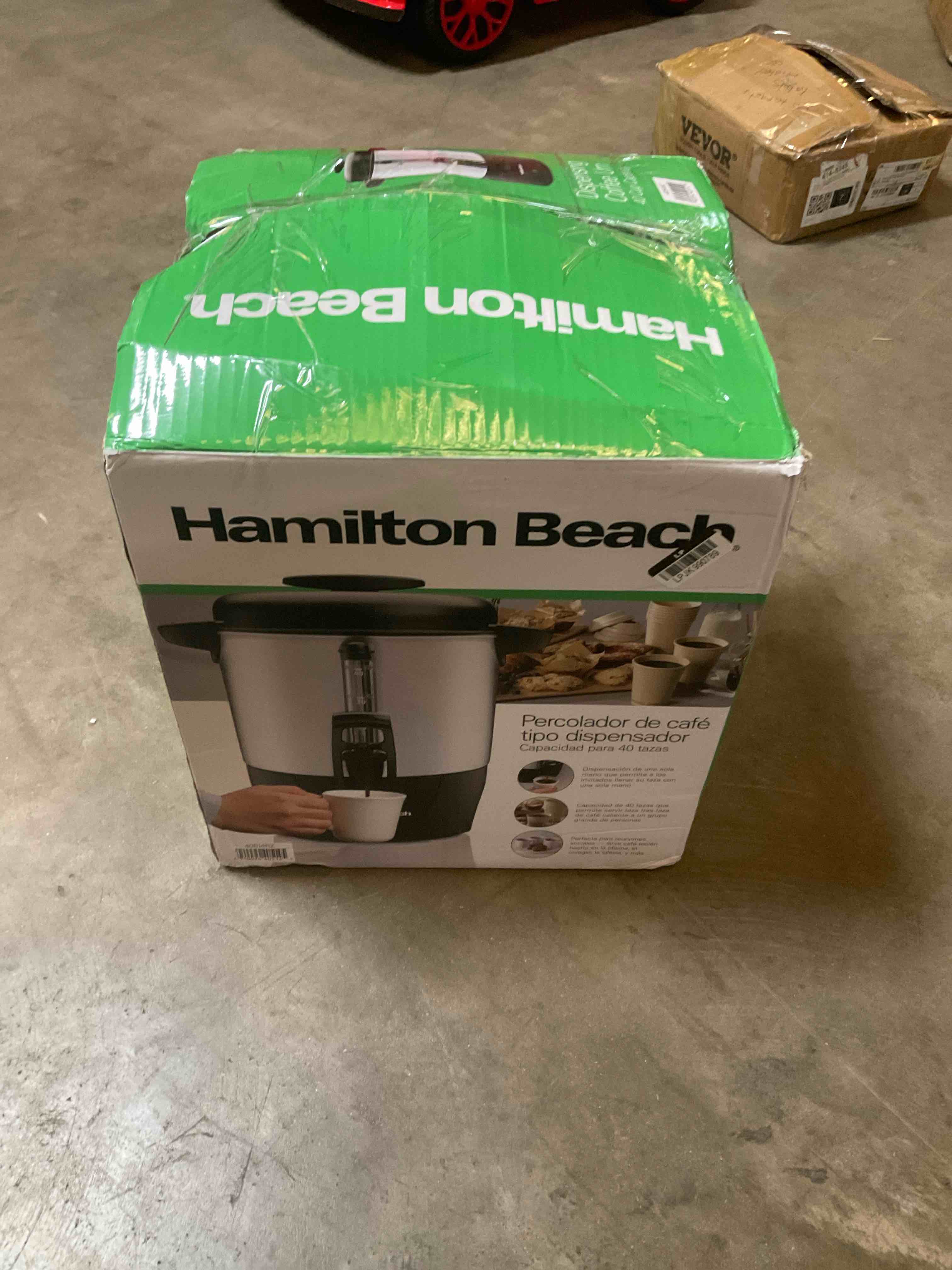 Condition photo showing Good Condition for Hamilton beach dispensing coffee urn