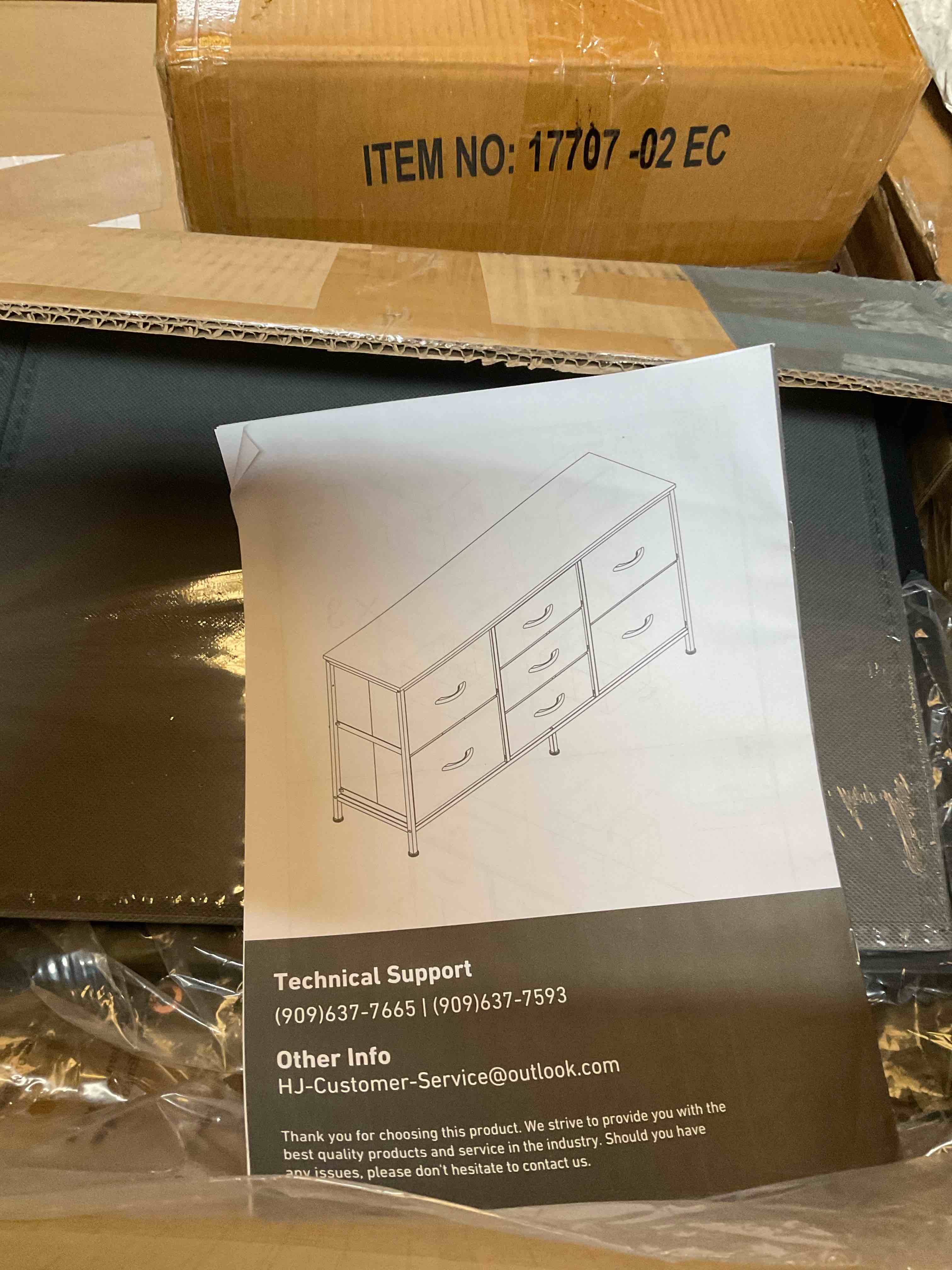 incomplete 7 door dresser 