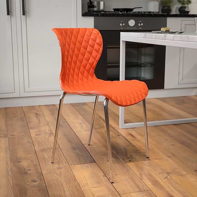 orange house chair