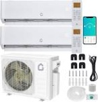 36,000 BTU 19 SEER2 Ductless Mini Split Air Conditioner & Heater - Inverter AC with Heat Pump, Alexa Enabled, Wall Mounted, Cools & Heats up to 2000 Sq.Ft - Installation Kit - 208/230V, Internal Unit, White