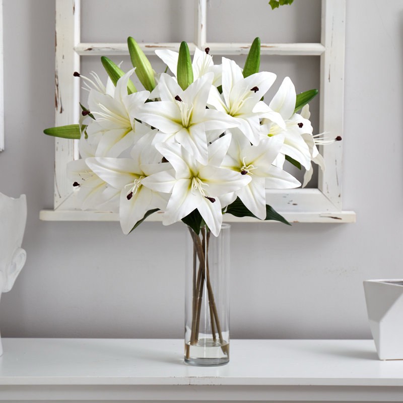 ashwood lilies floral arrangement in vase