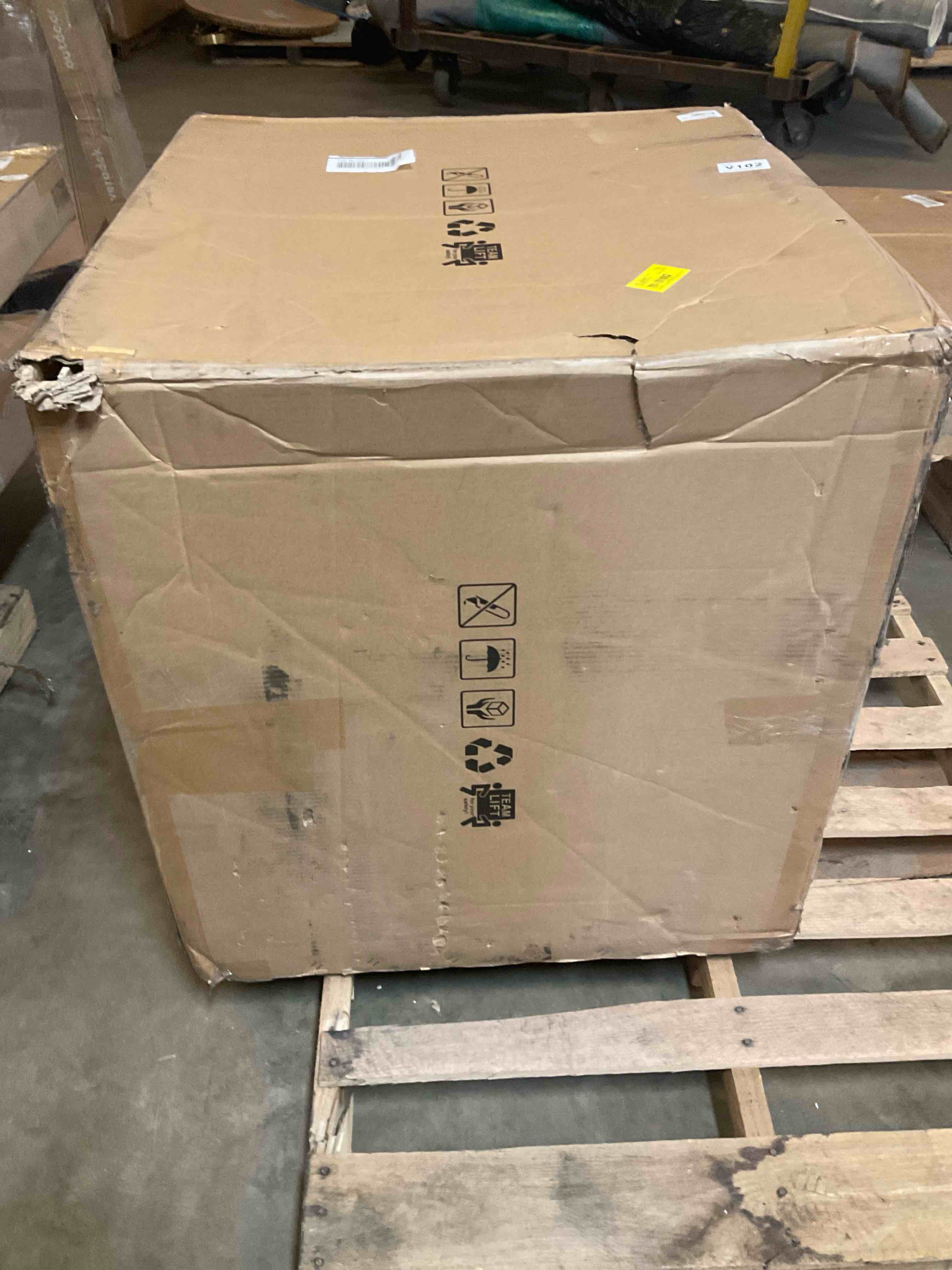 Condition photo showing Good Condition for bennett genuine leather swivel barrel chair