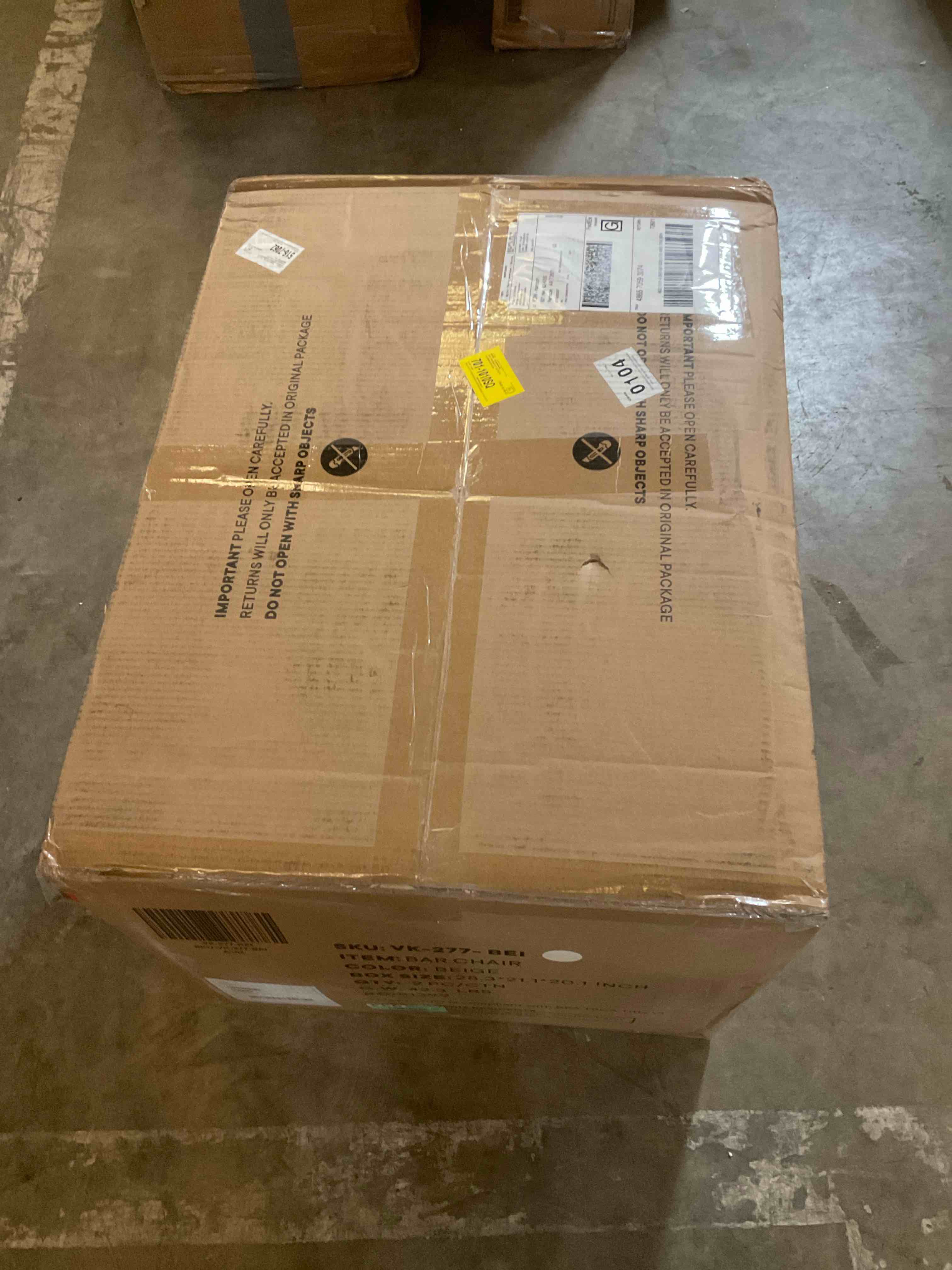 Condition photo showing Good Condition for bisto upholstered counter height bar stool with solid wood legs