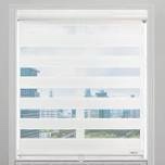 Shadesu Cordless Zebra Shades – Dual Layer Day & Night Free-Stop Light Filtering Window Blind