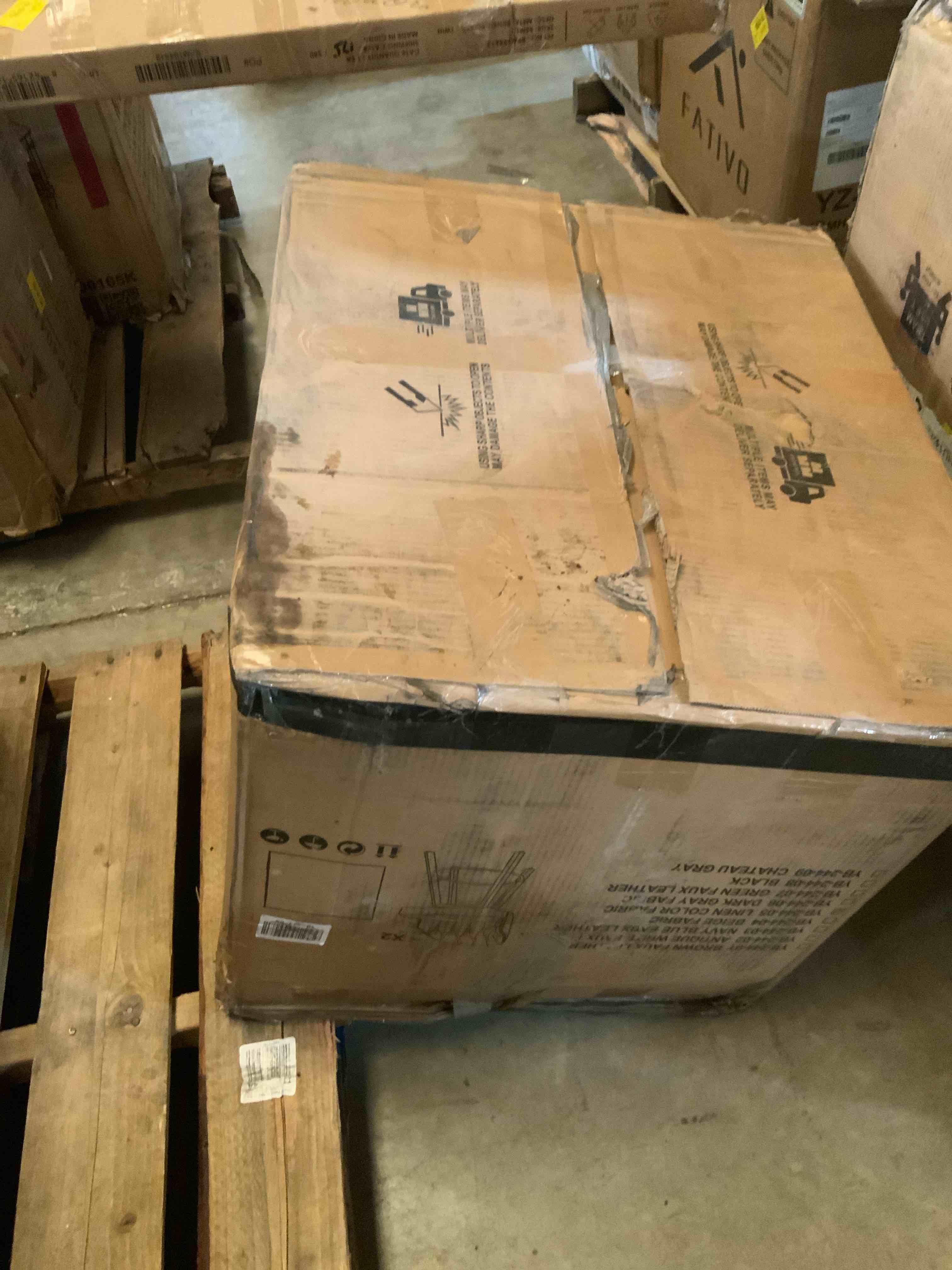 Condition photo showing Good Condition for linen color fabric upholstered barstool