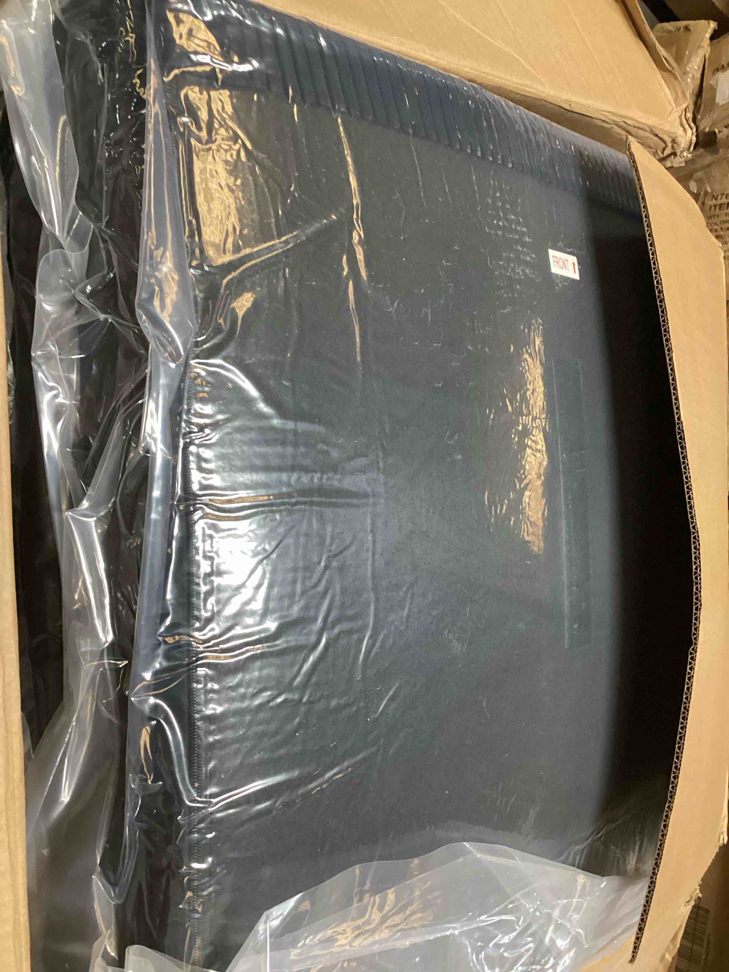 Blue sofa part of sectional 