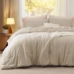bedsure reversible prewashed comforter set