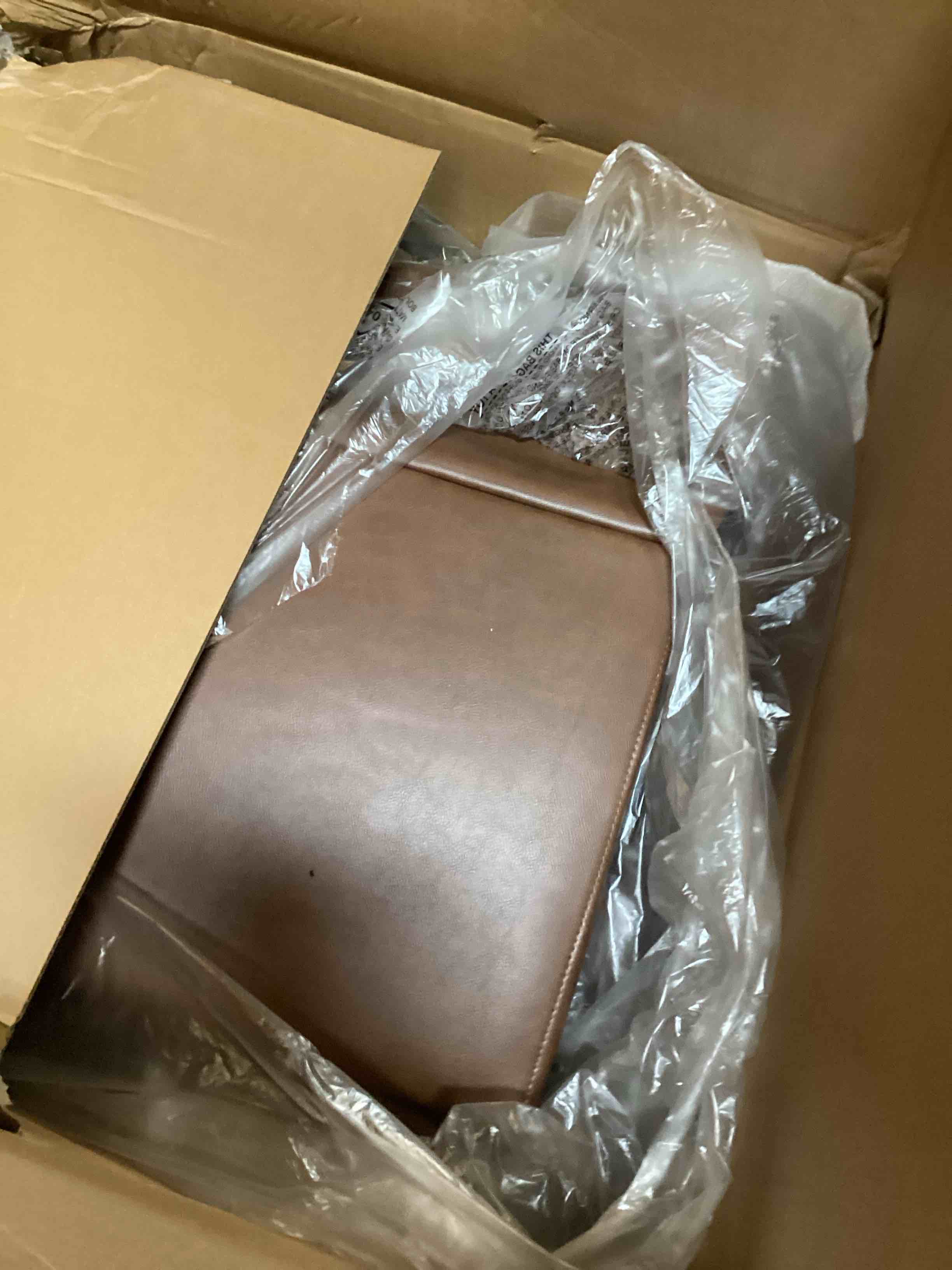 Condition photo showing Good Condition for brown leatherrecliner chair recliner 