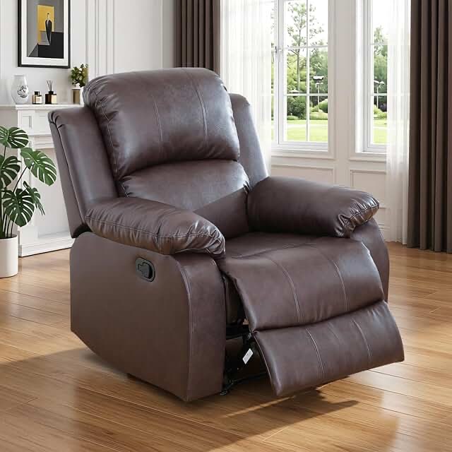 brown leatherrecliner chair recliner 