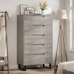 grey wash 5-drawer dresser