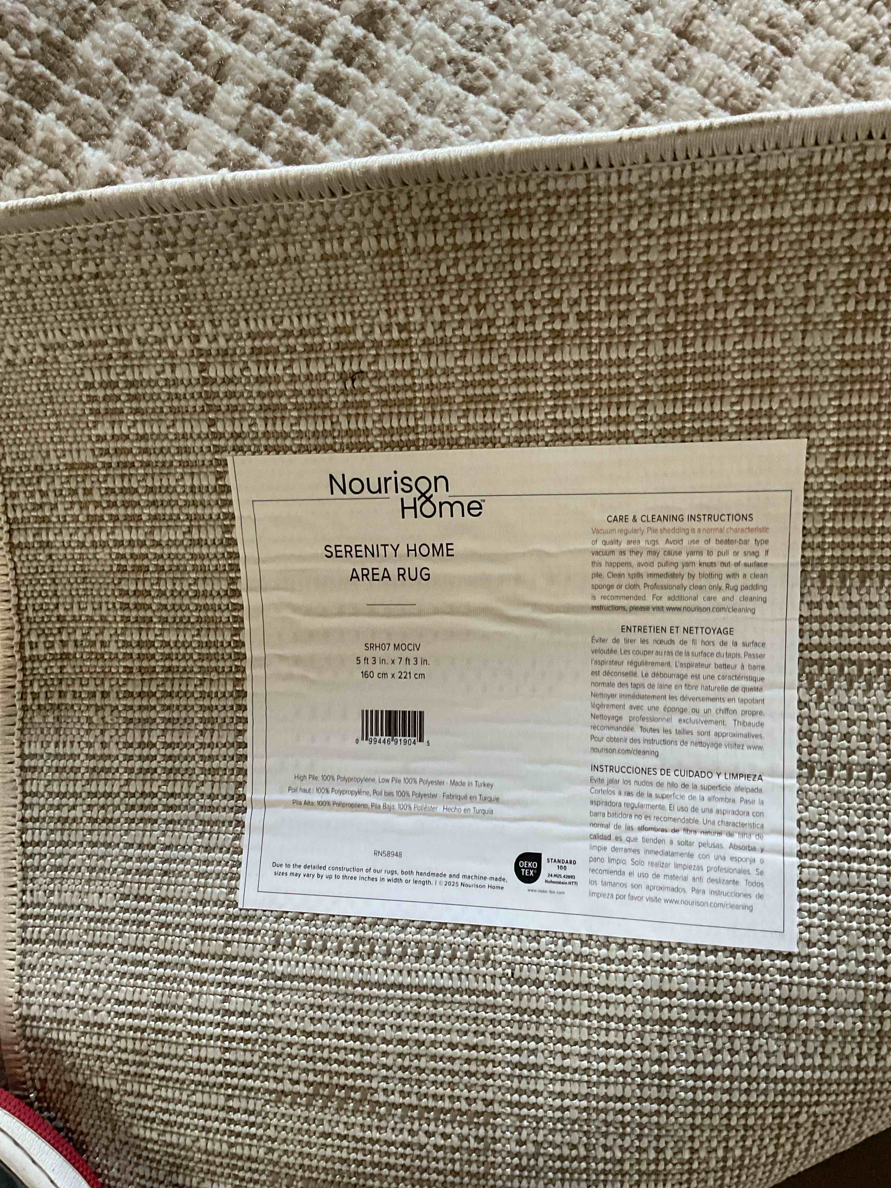 Condition photo showing Good Condition for area rug (size in photos)